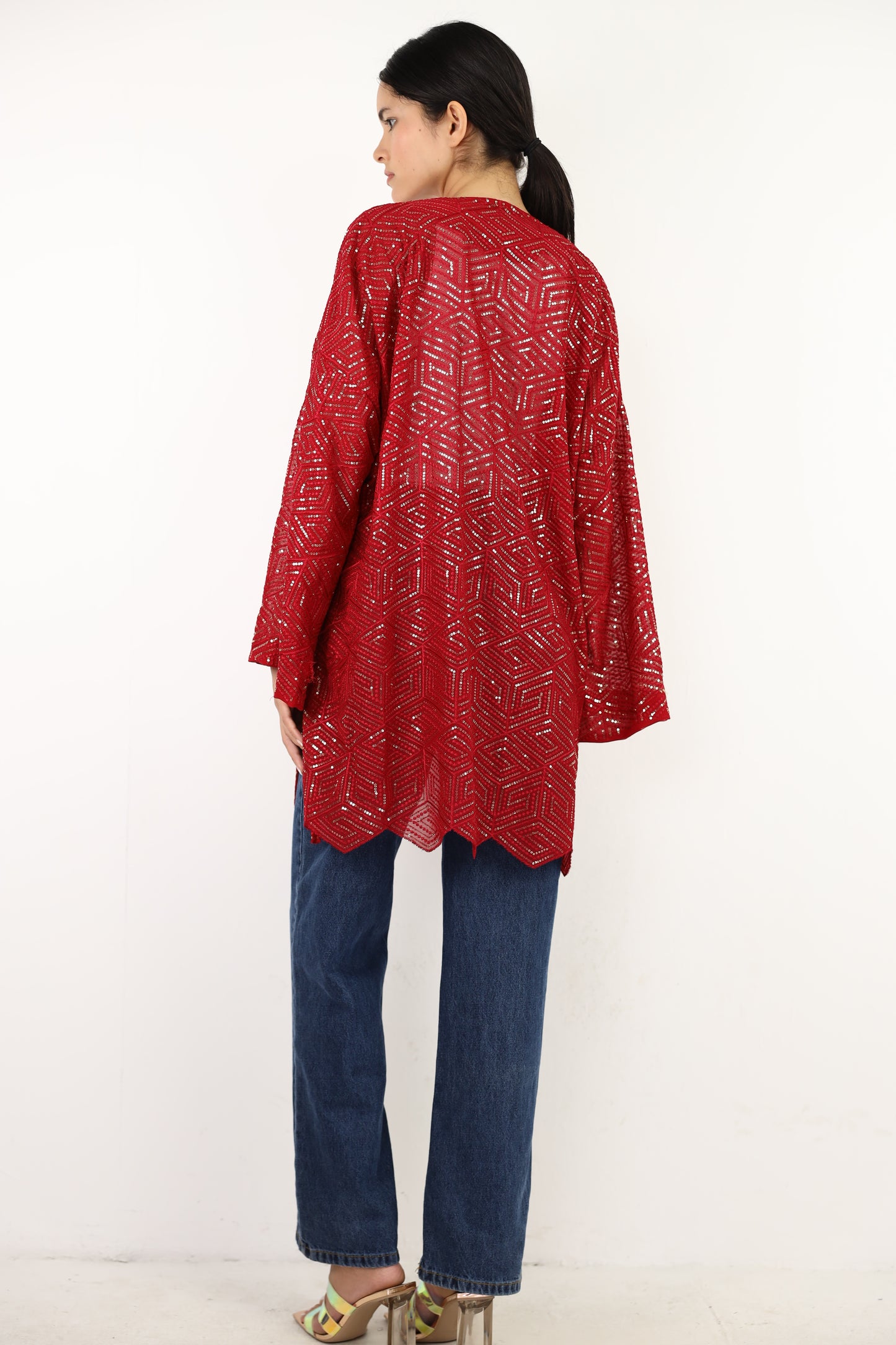 Full moon cardigen in Red