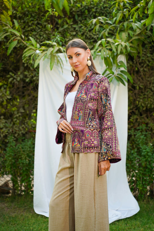 Mehraja jacket in purple