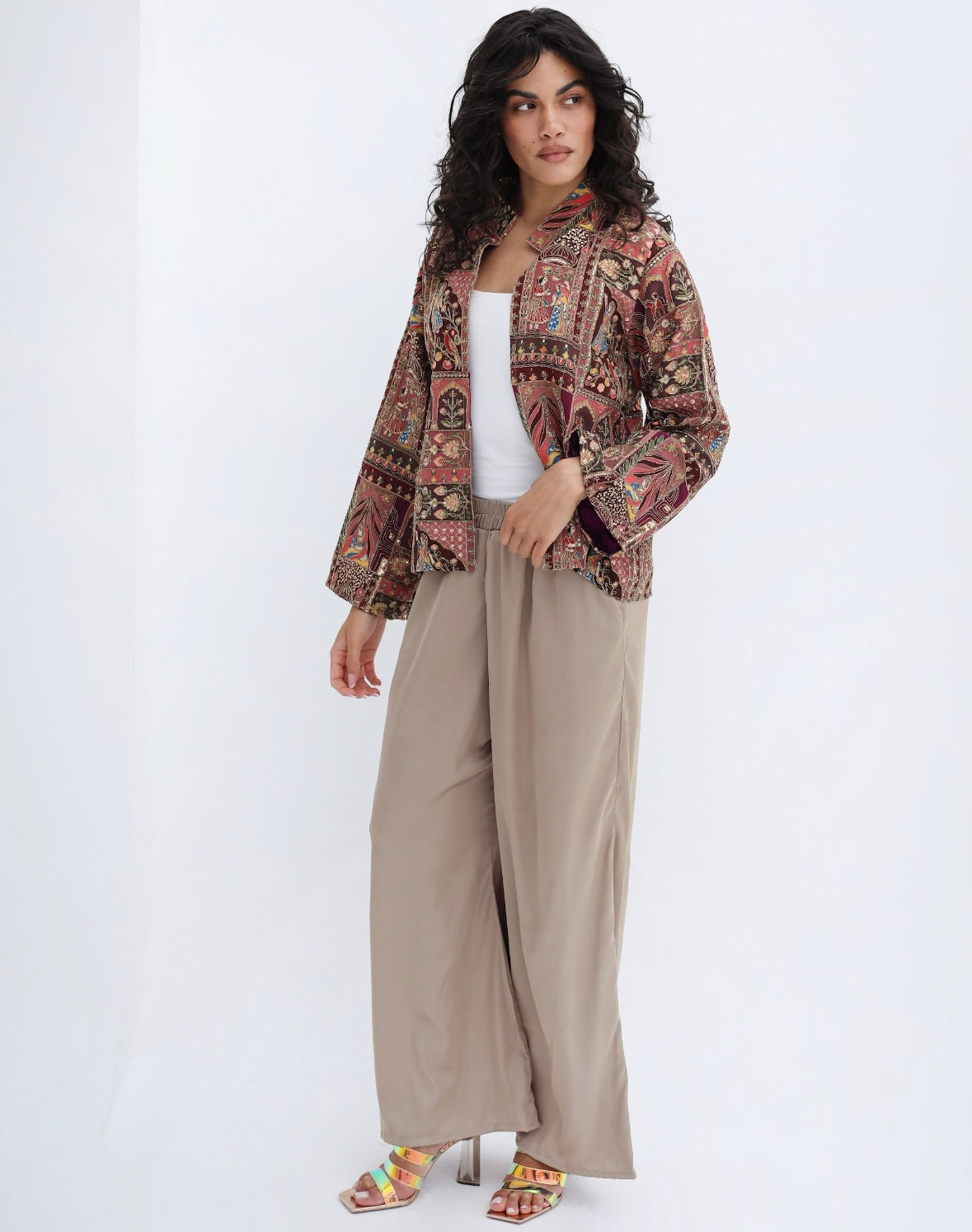 Mehraja jacket in brick