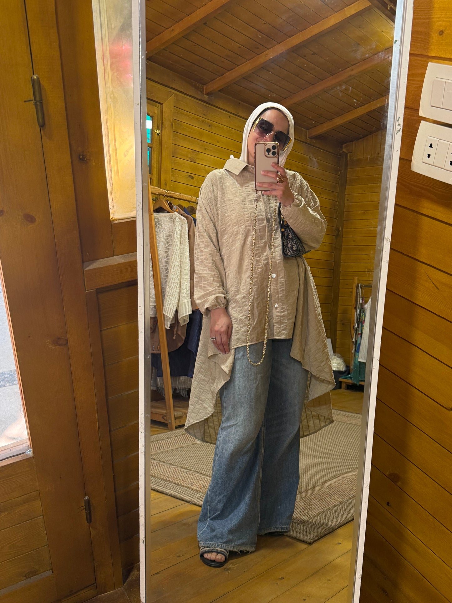 Leila shirt in beige