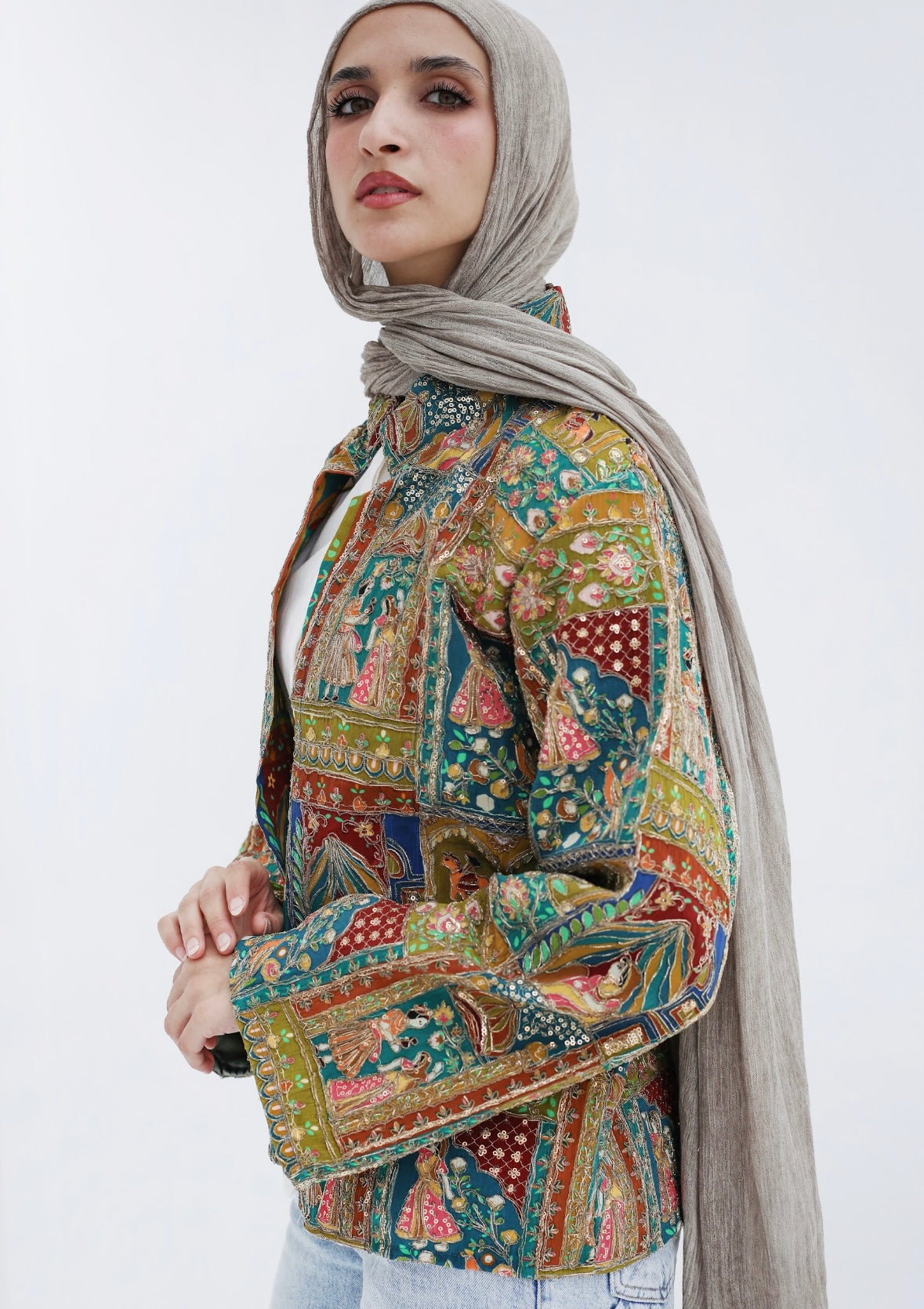 Mehraja jacket in green