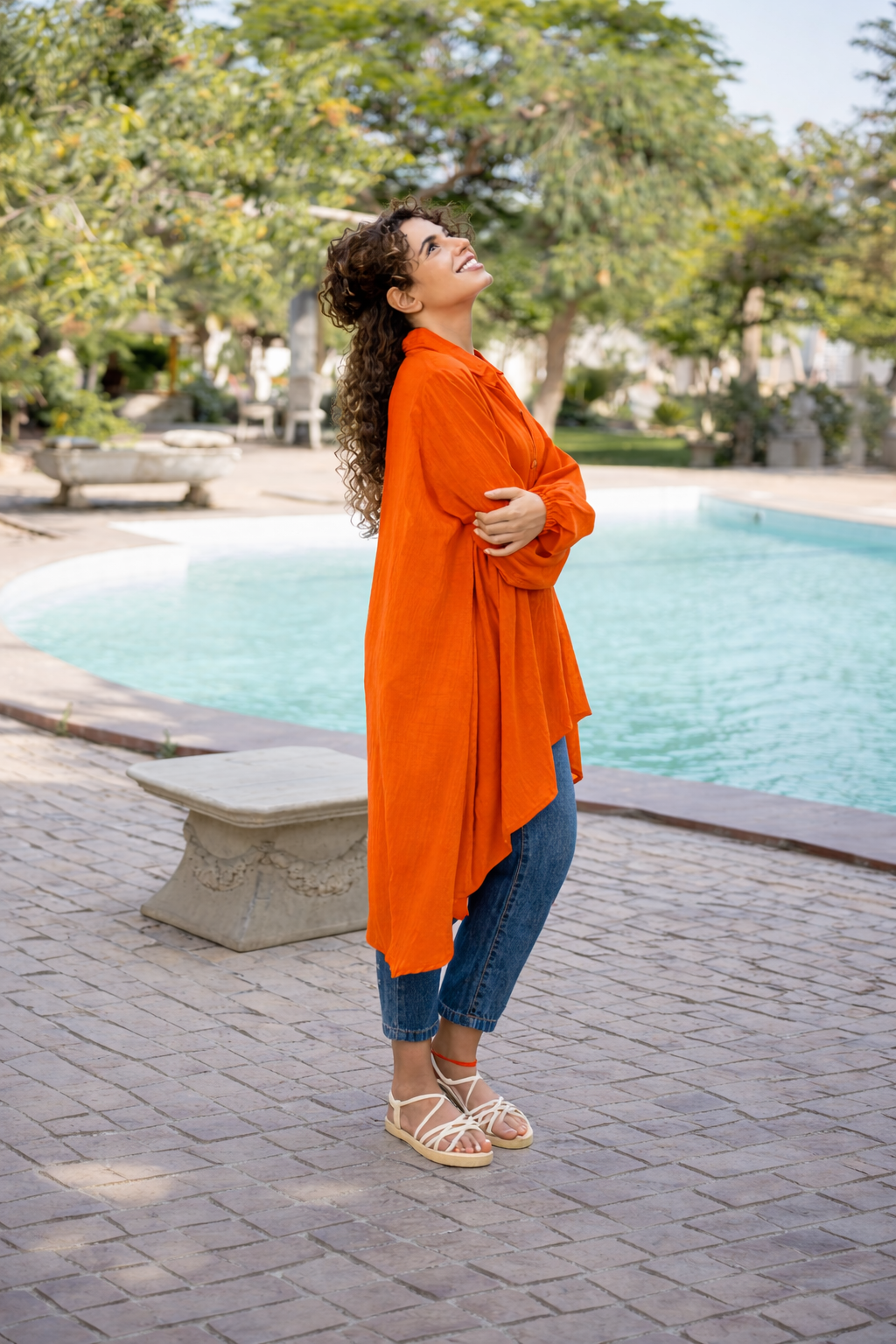 Celine shirt in orange