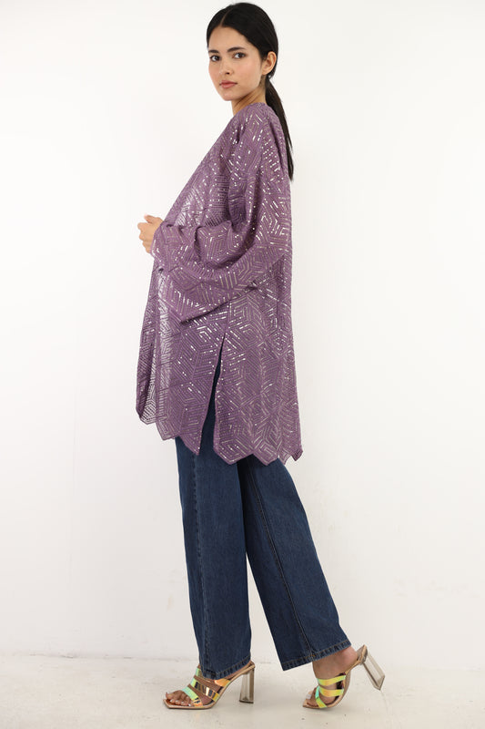 Full moon cardigen in purple