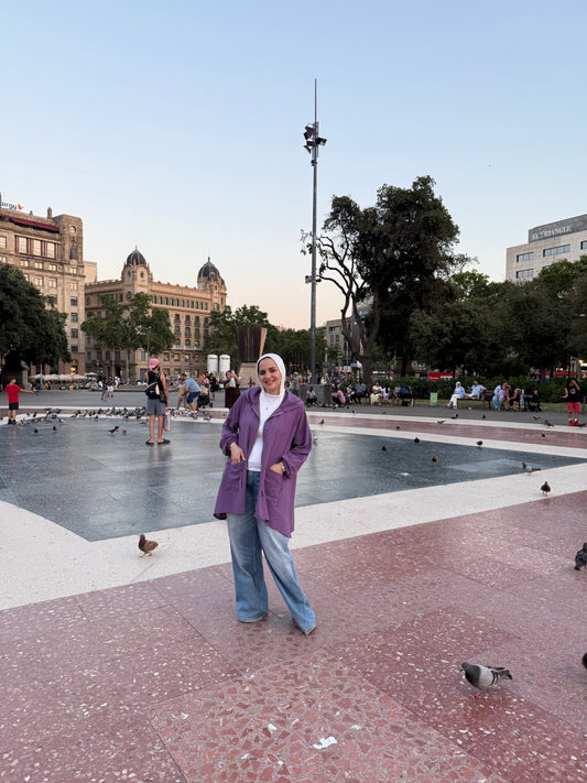 Sol zip top in purple