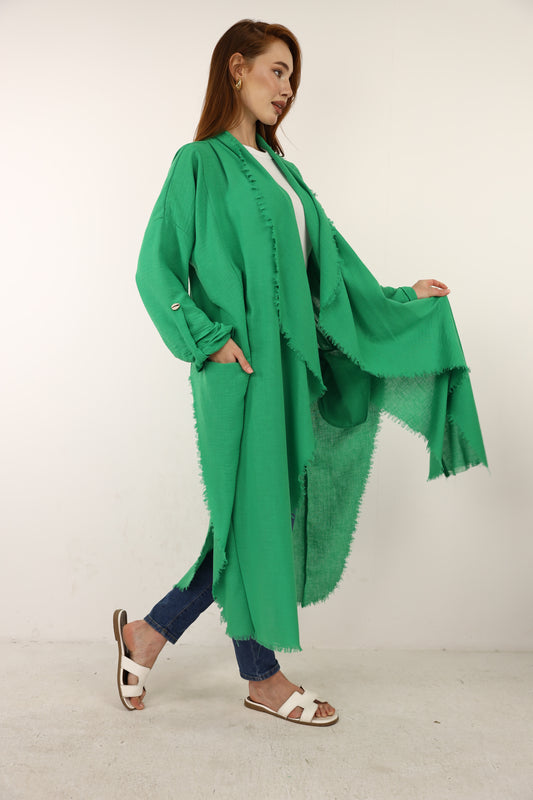 Jalila cardigan in green