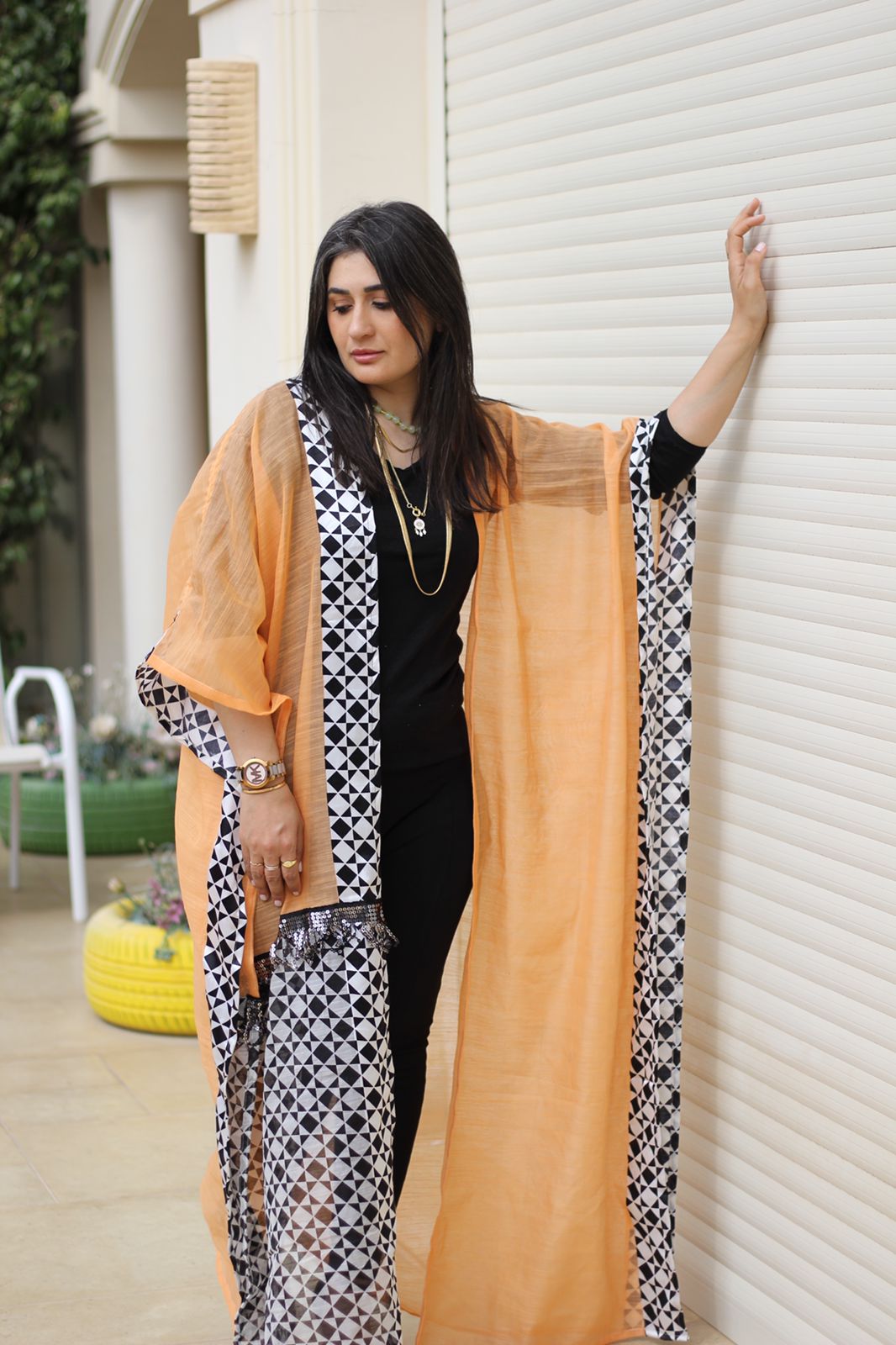 Indian linen/silk Abaya