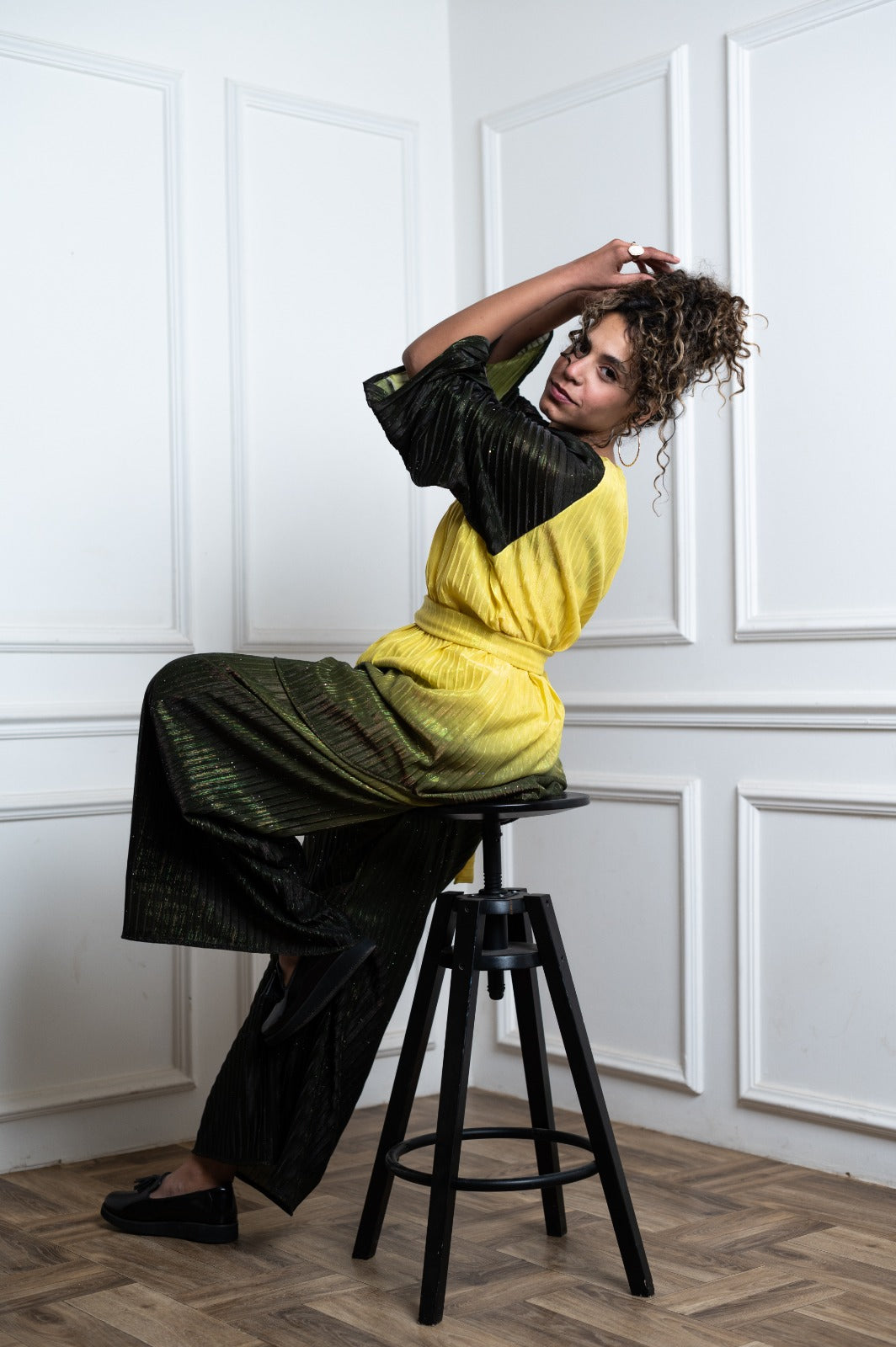 Pleated Yellow degrade set