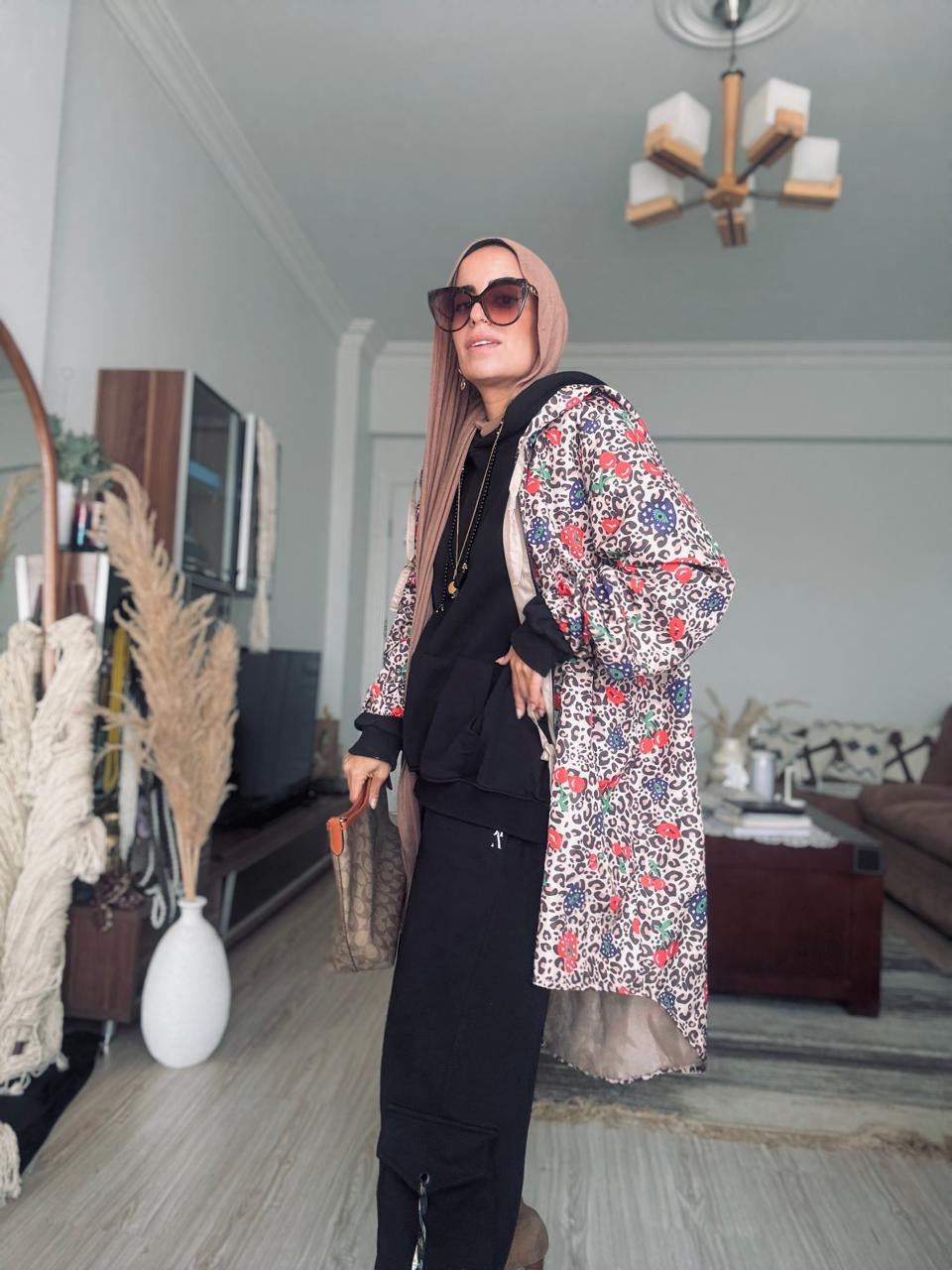 Paris printed cheta wind breaker