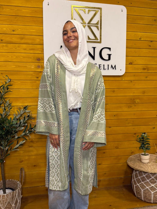 Indi olive cardigan