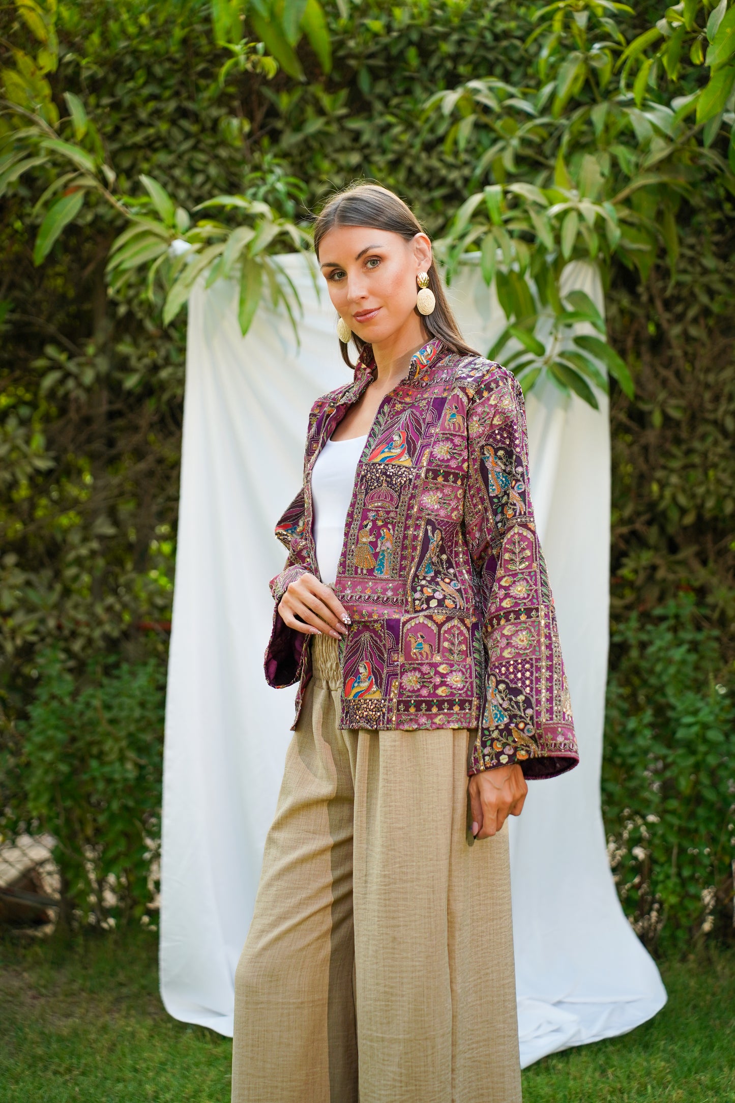 Mehraja jacket in purple