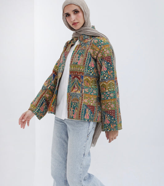 Mehraja jacket in green