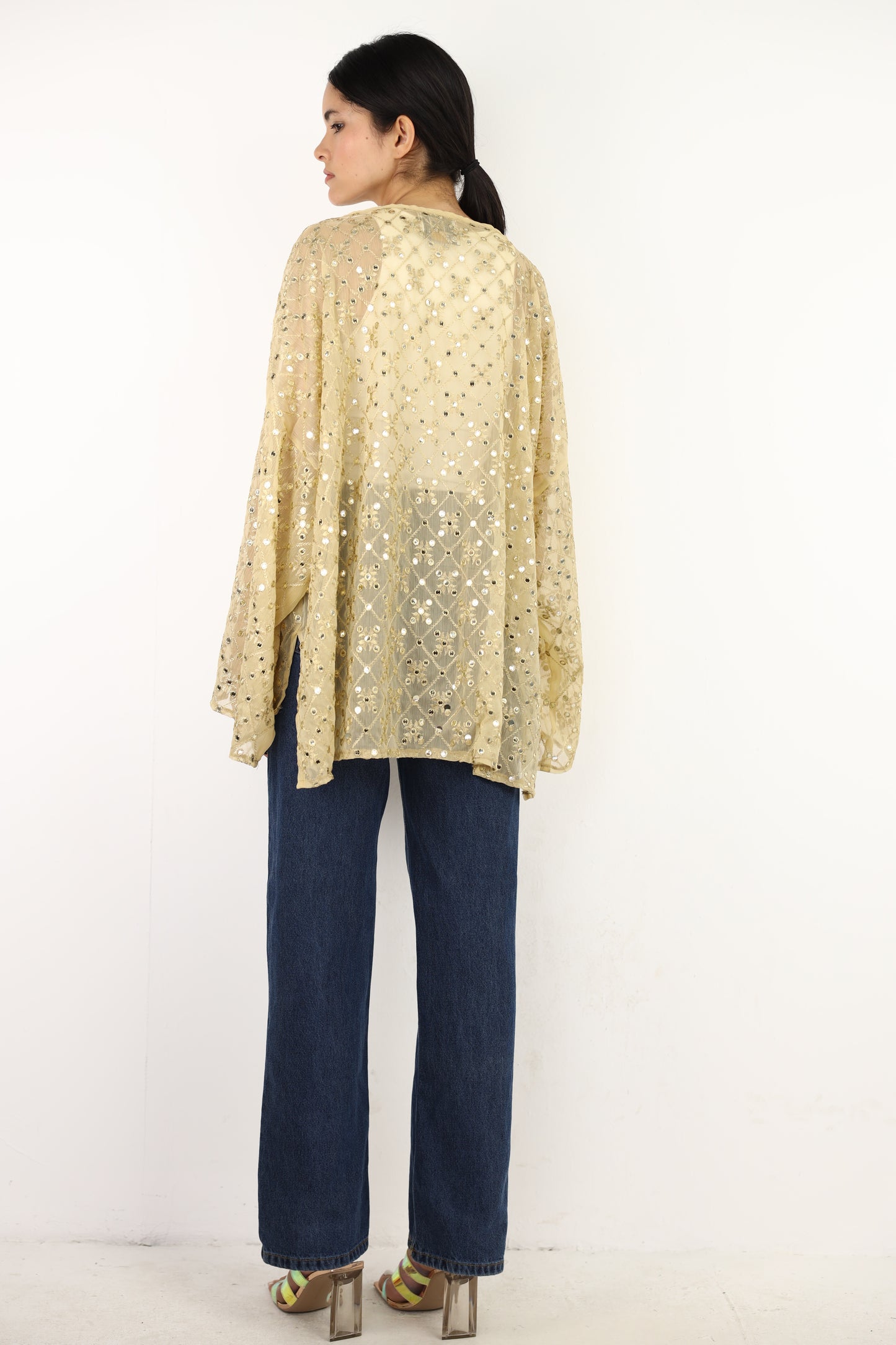 Fantasy  mirror top in beige