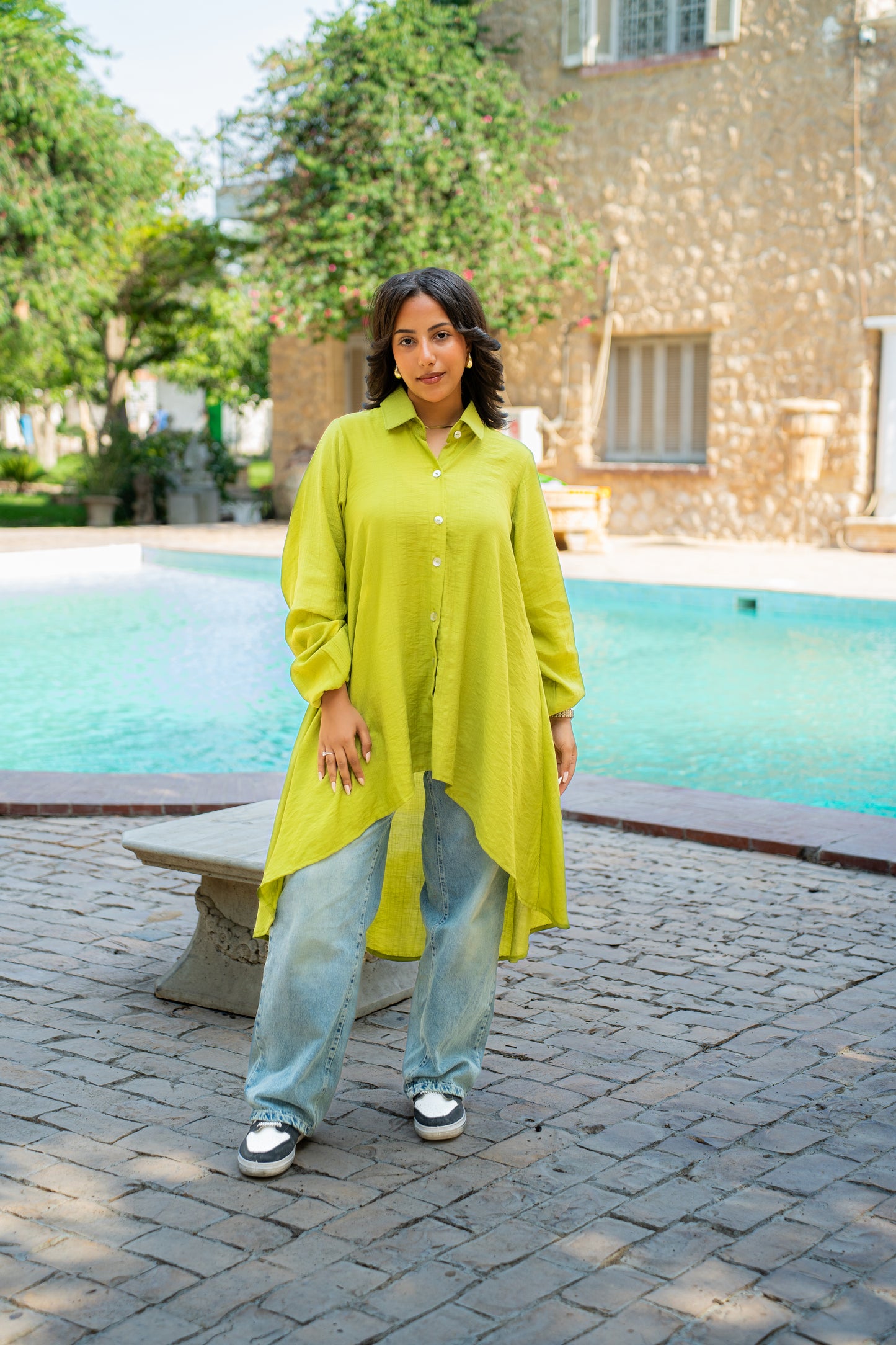 Celine shirt in apple green