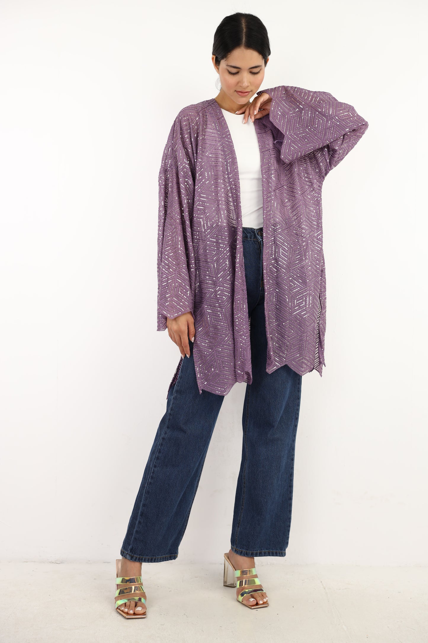 Full moon cardigen in purple