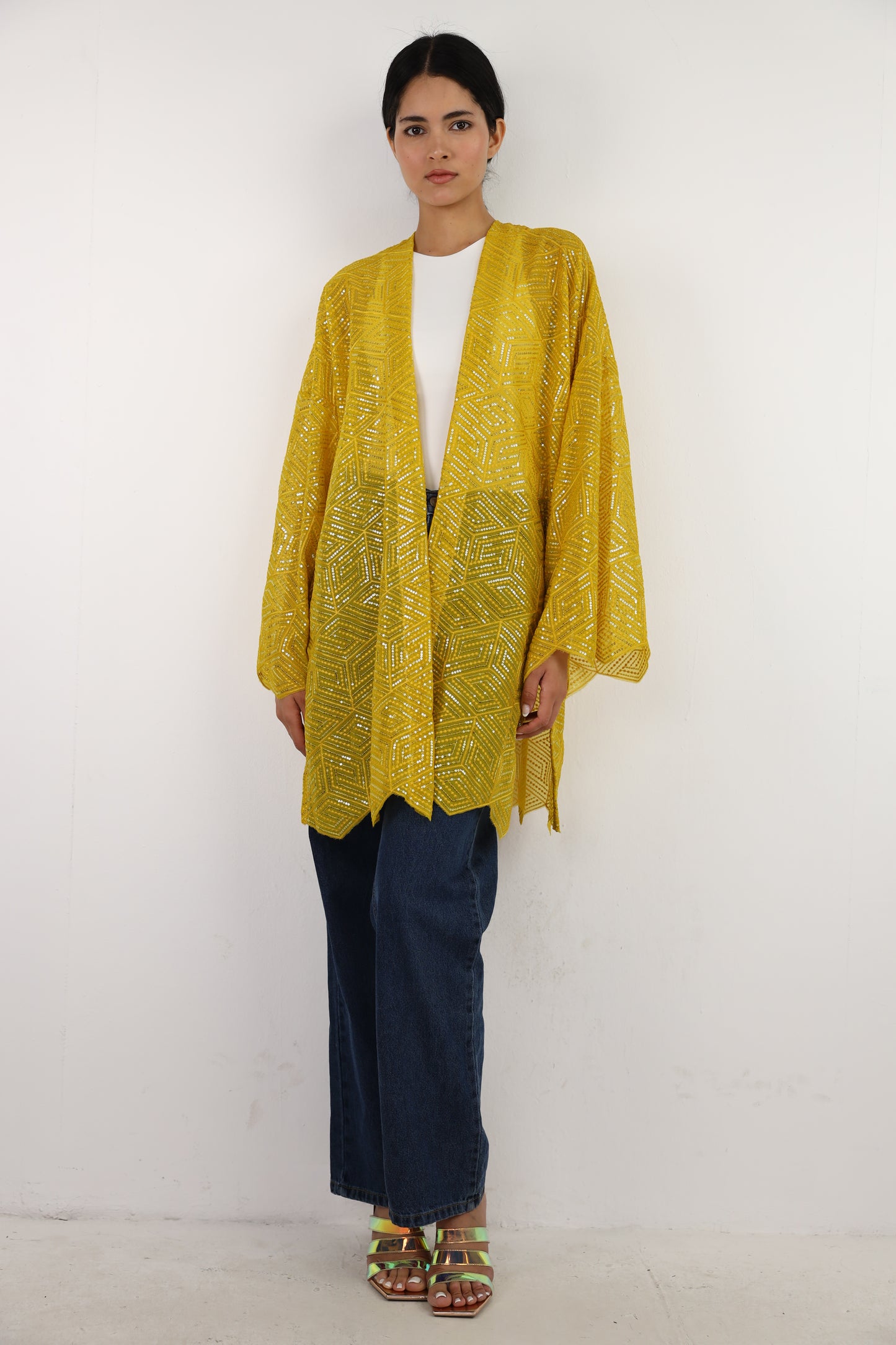 Full moon cardigen in yellow