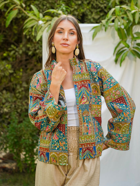 Mehraja jacket in green