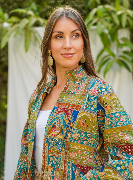 Mehraja jacket in green