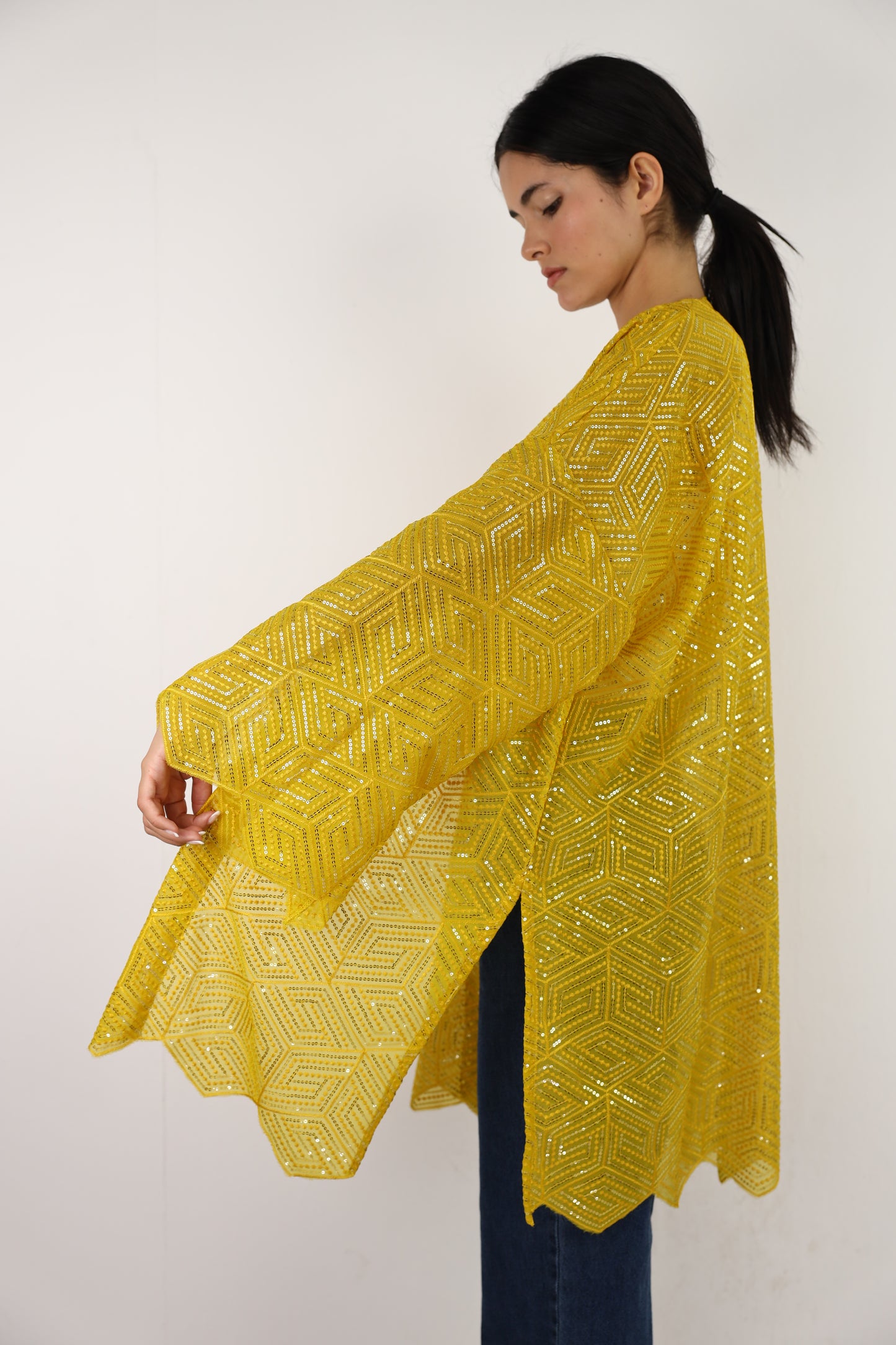 Full moon cardigen in yellow