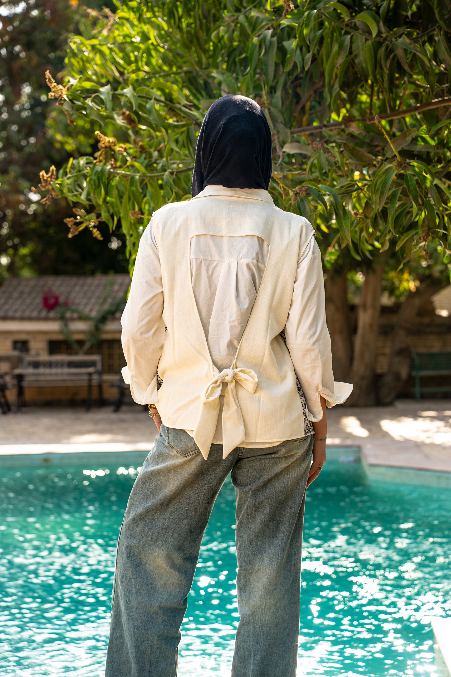 Arabesque vest in offwhite