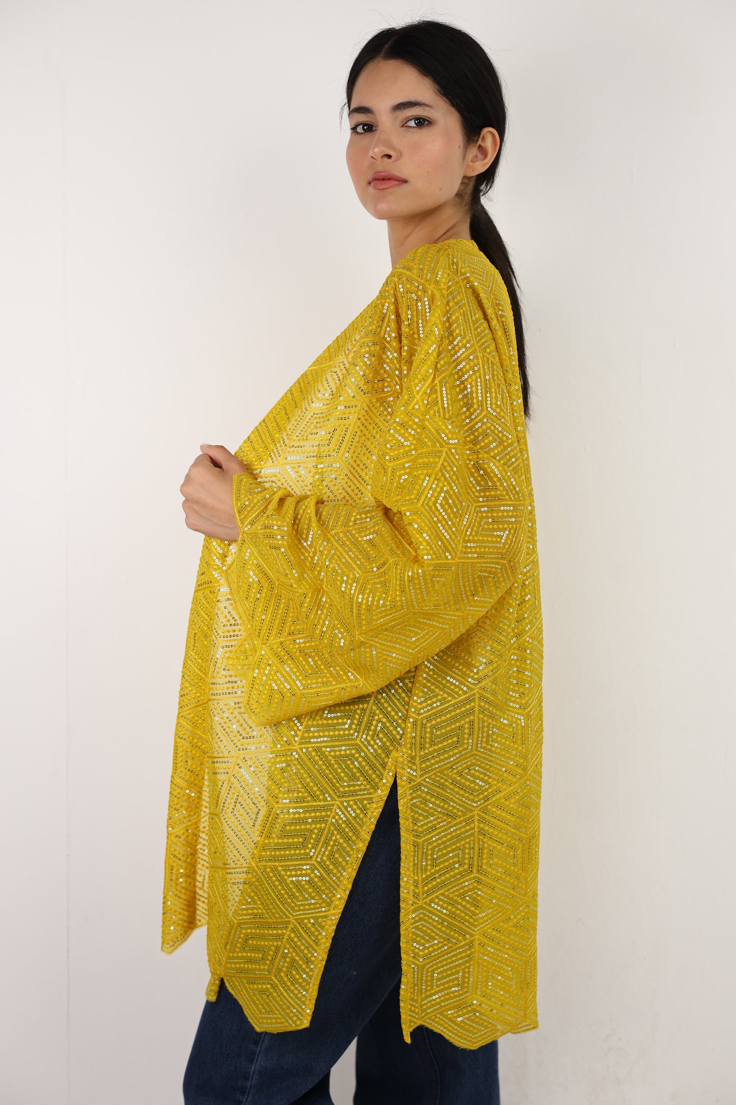 Full moon cardigen in yellow