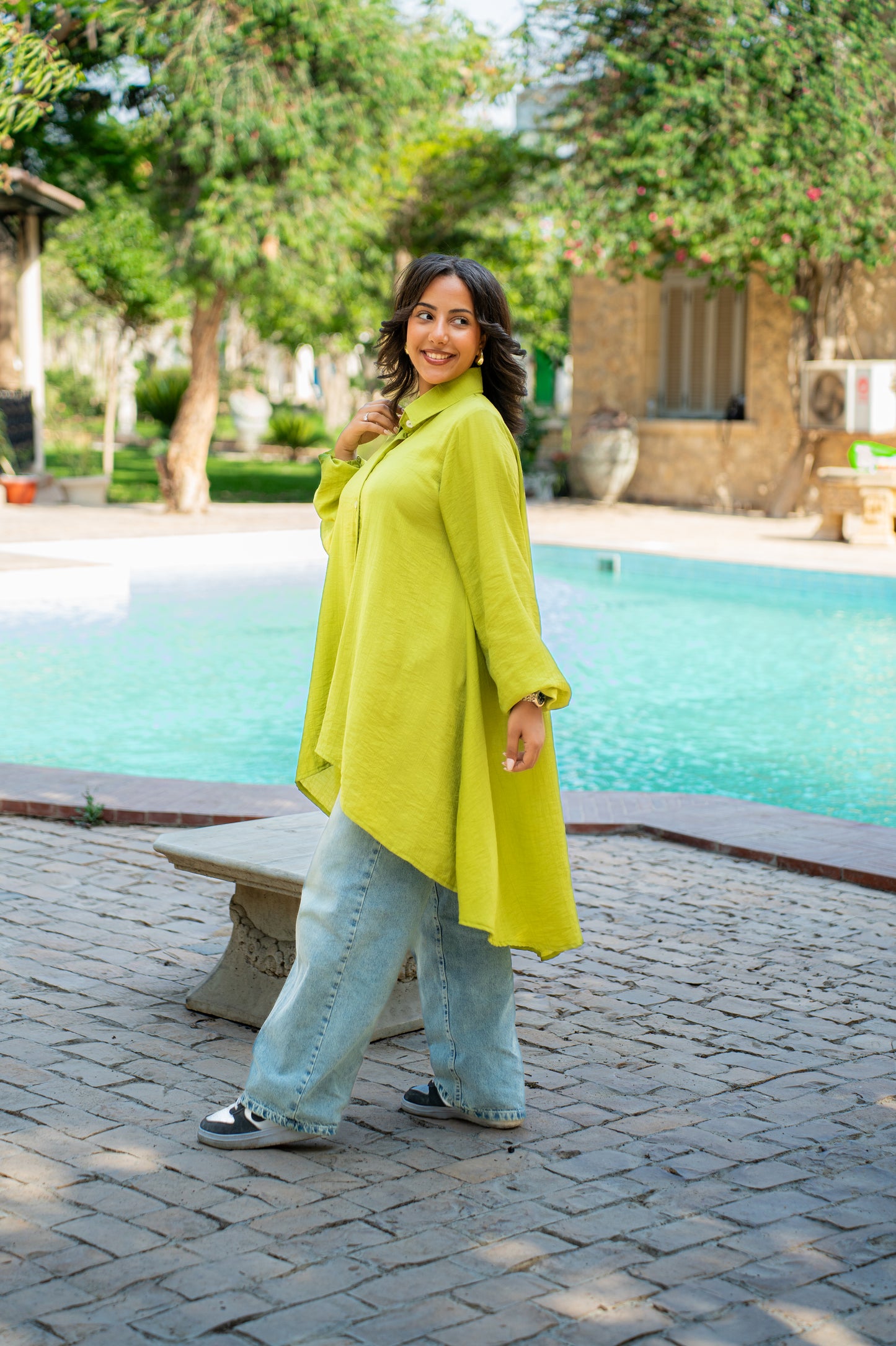 Celine shirt in apple green