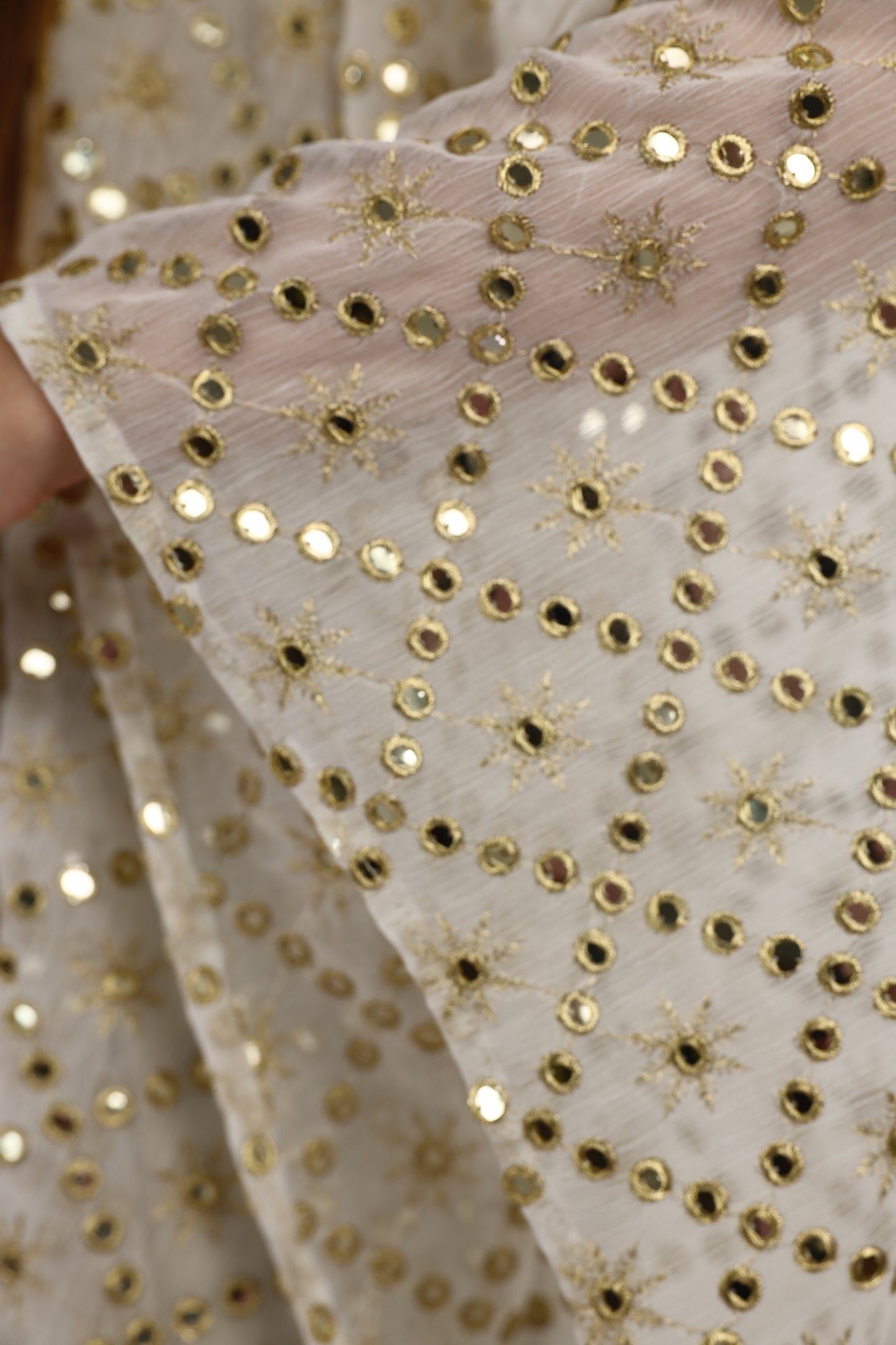 Fantasy mirror top in offwhite