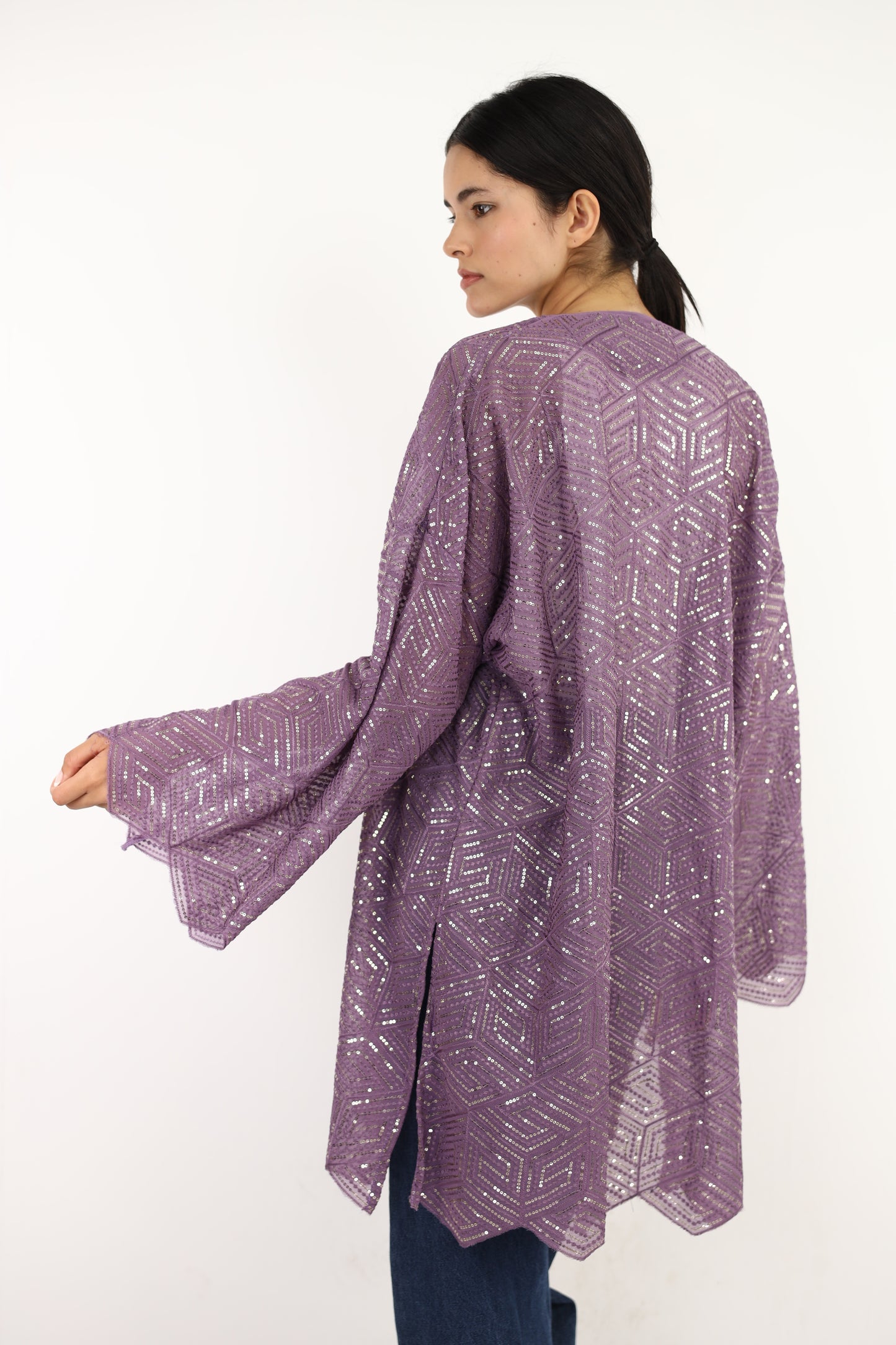 Full moon cardigen in purple