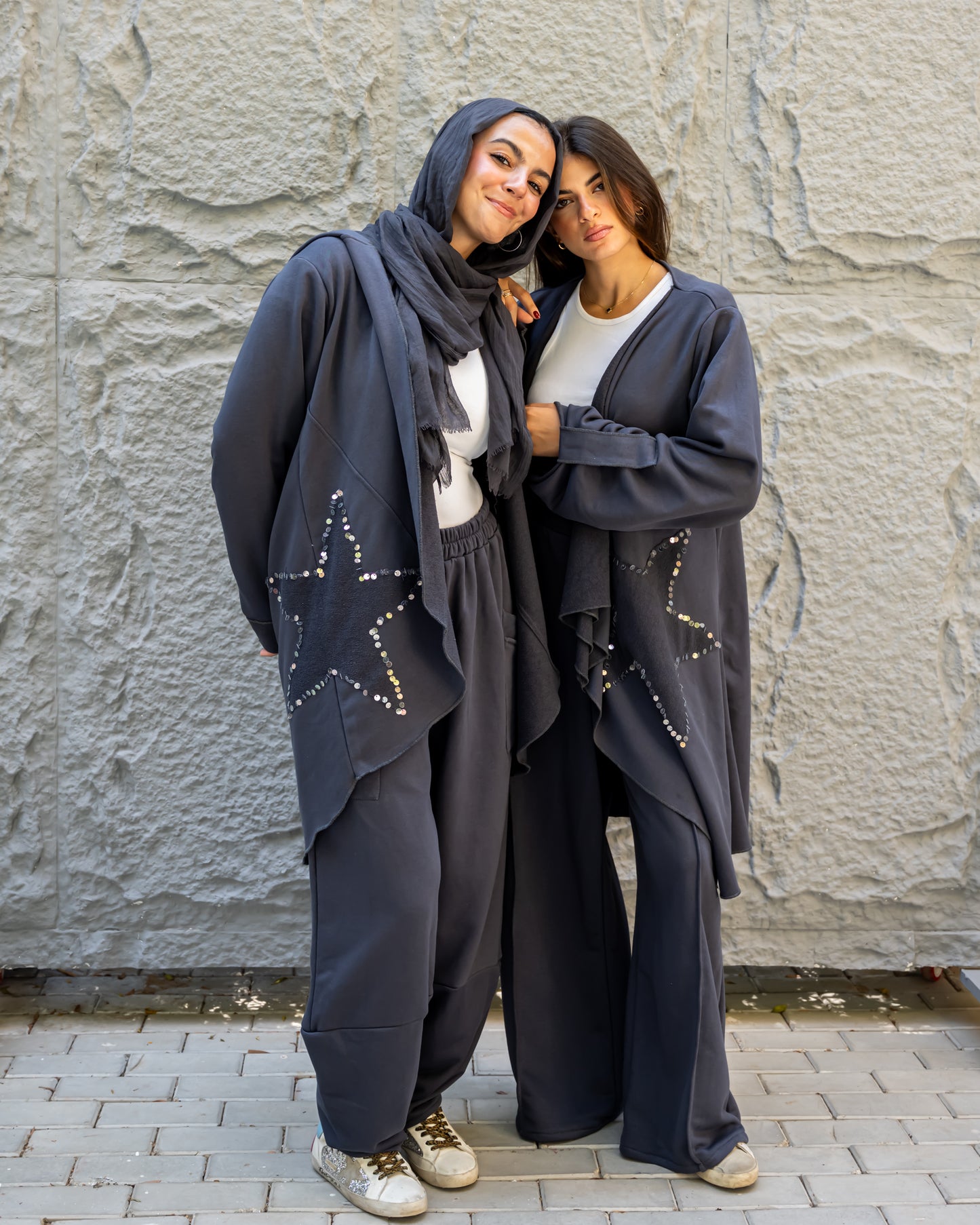 Star allure jacket in grey