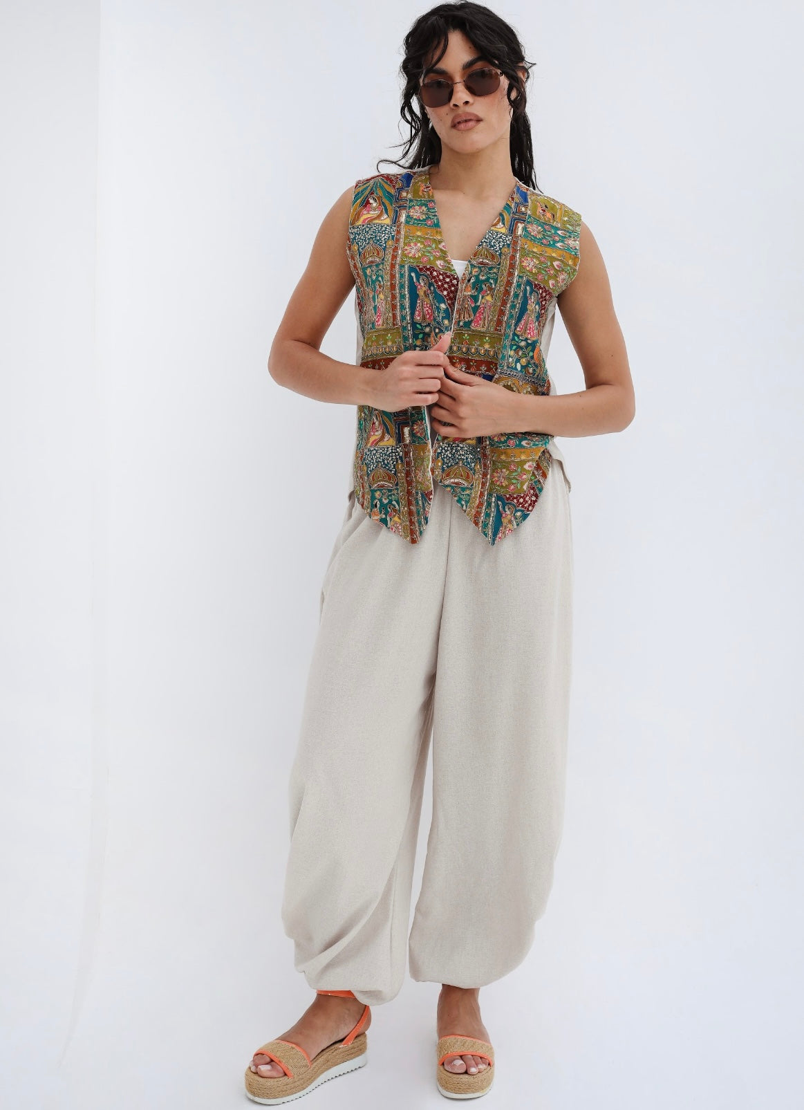 Boho Vest in Green