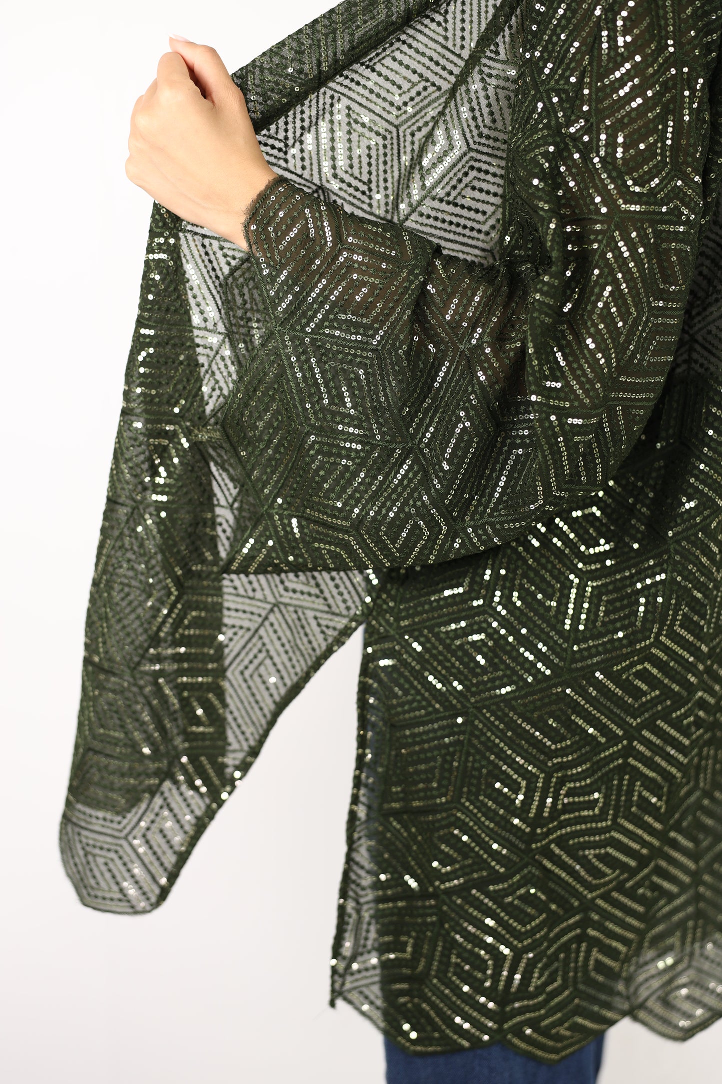 Full moon cardigen in olive