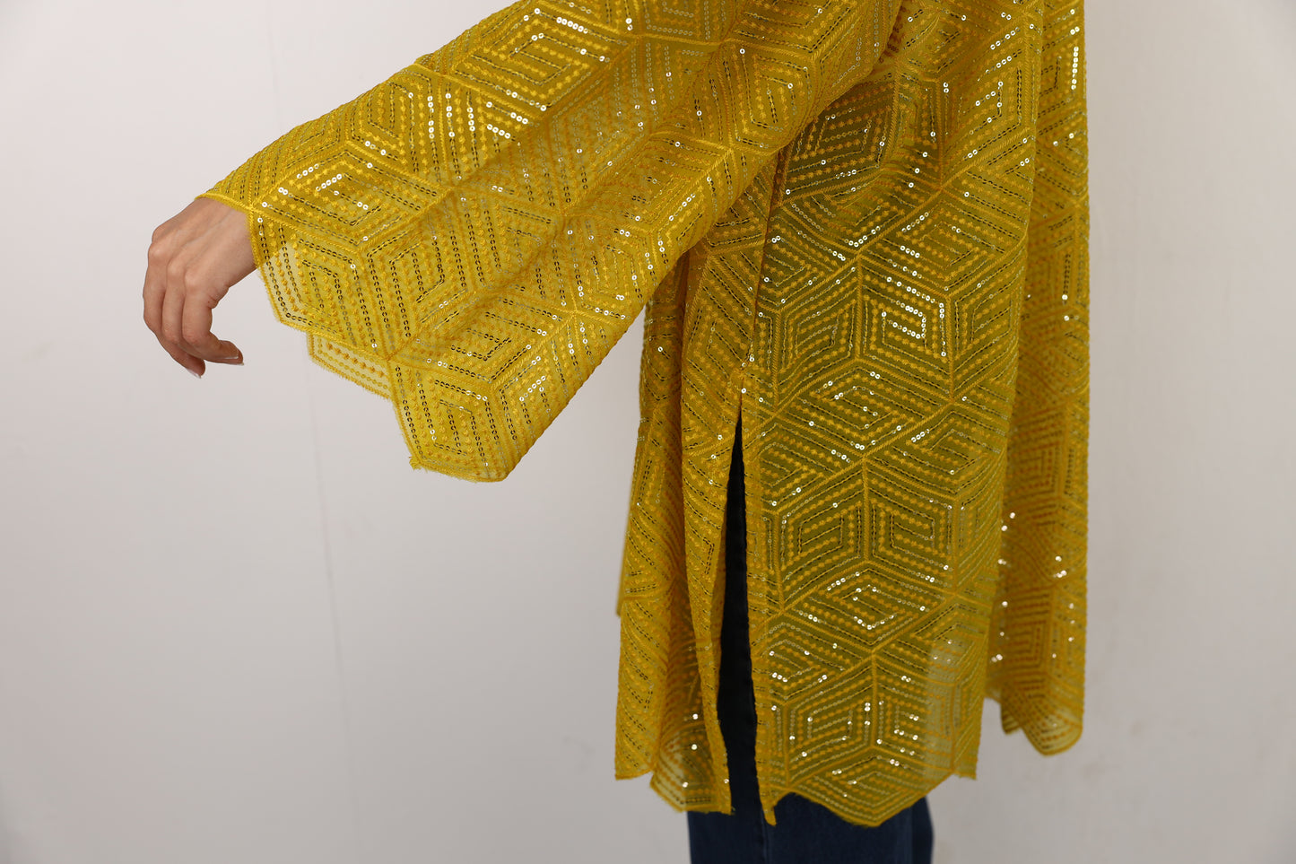 Full moon cardigen in yellow