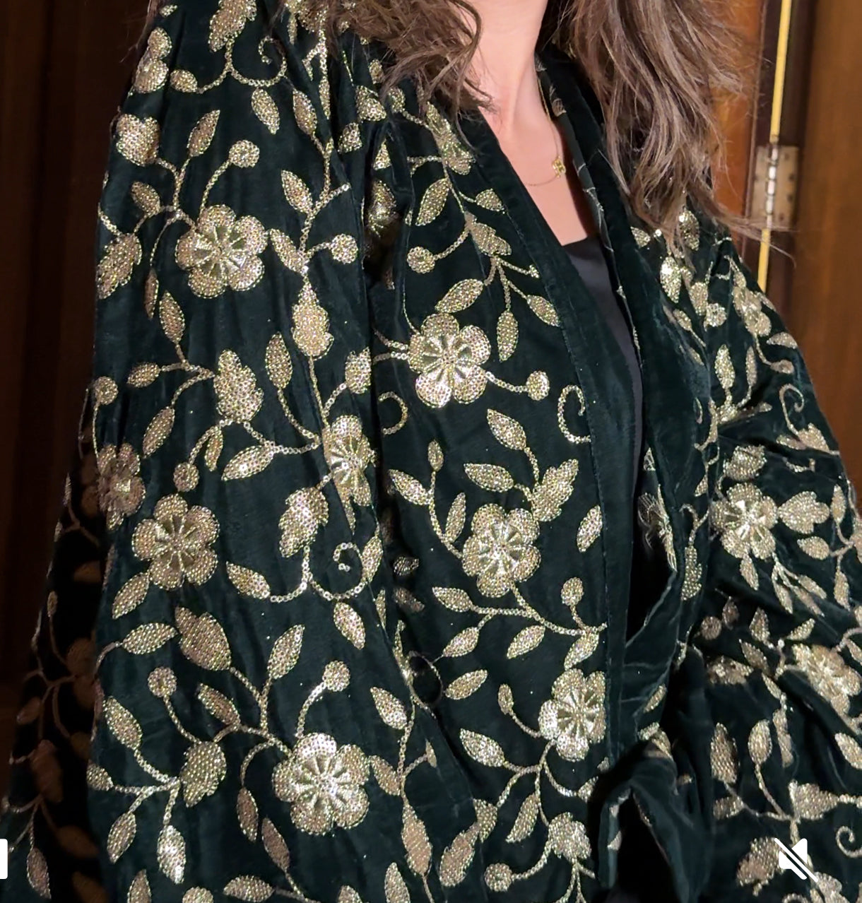 Farha cardigen in green