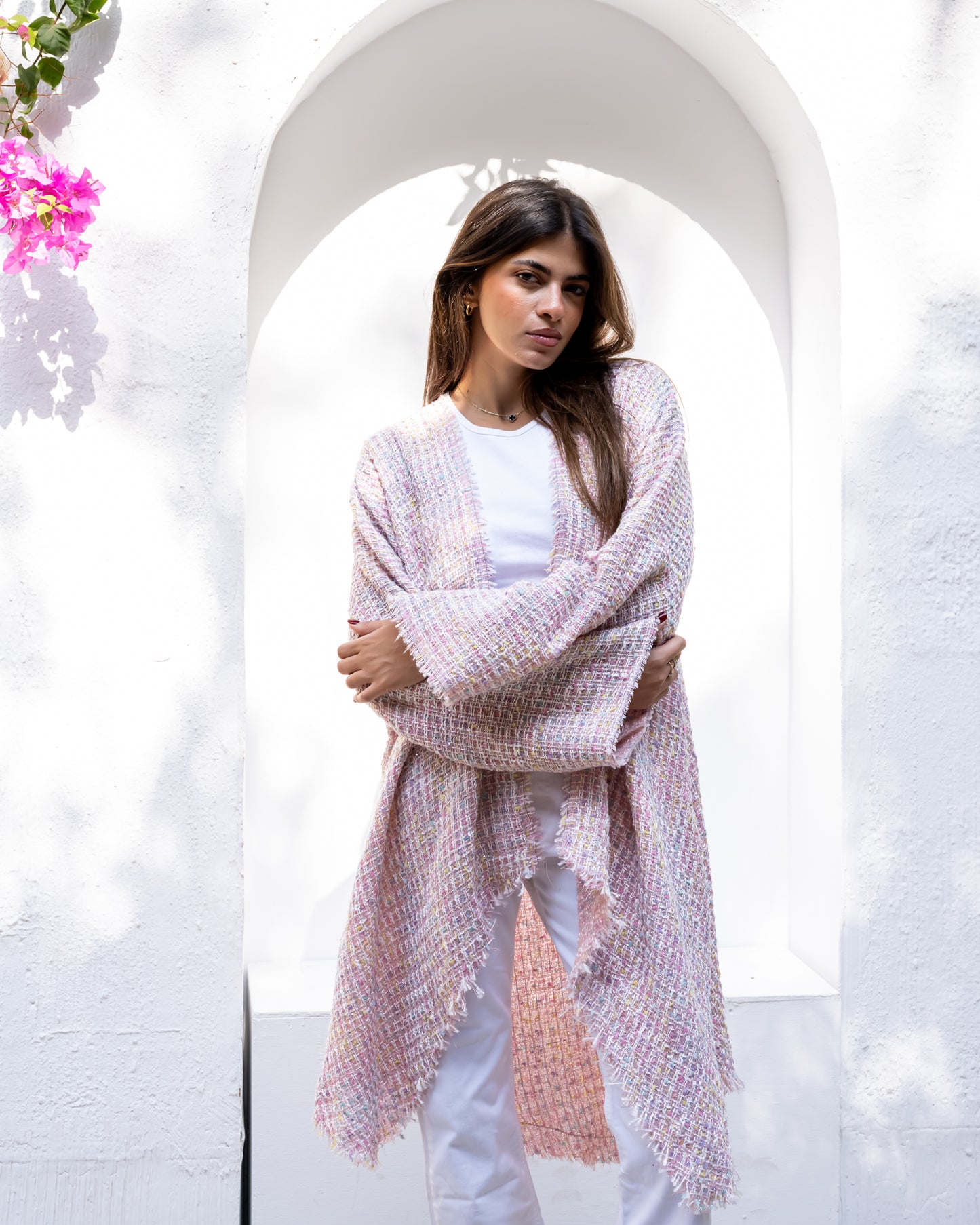 Soft horizon in powder pink