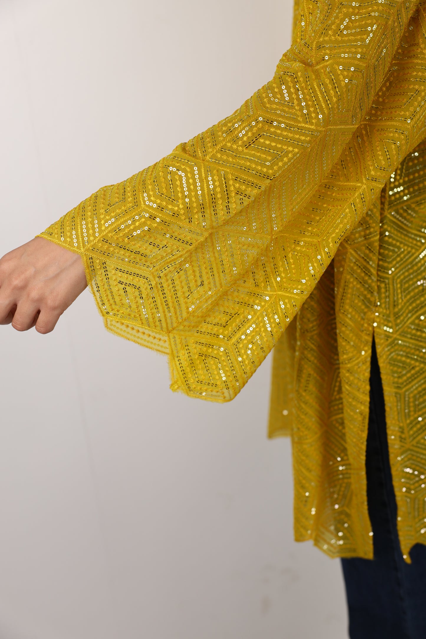 Full moon cardigen in yellow