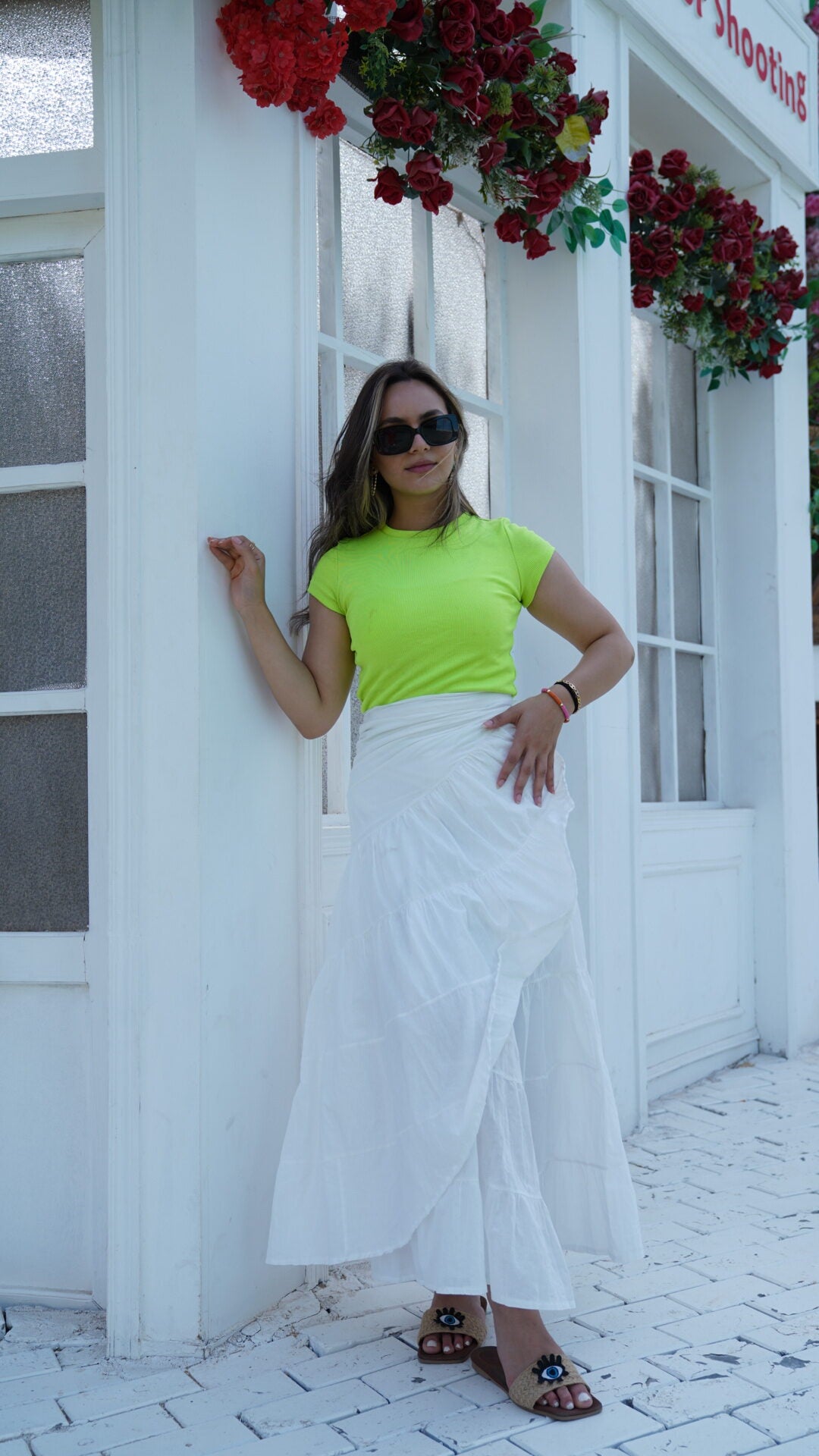 Wrap up ruffle skirt