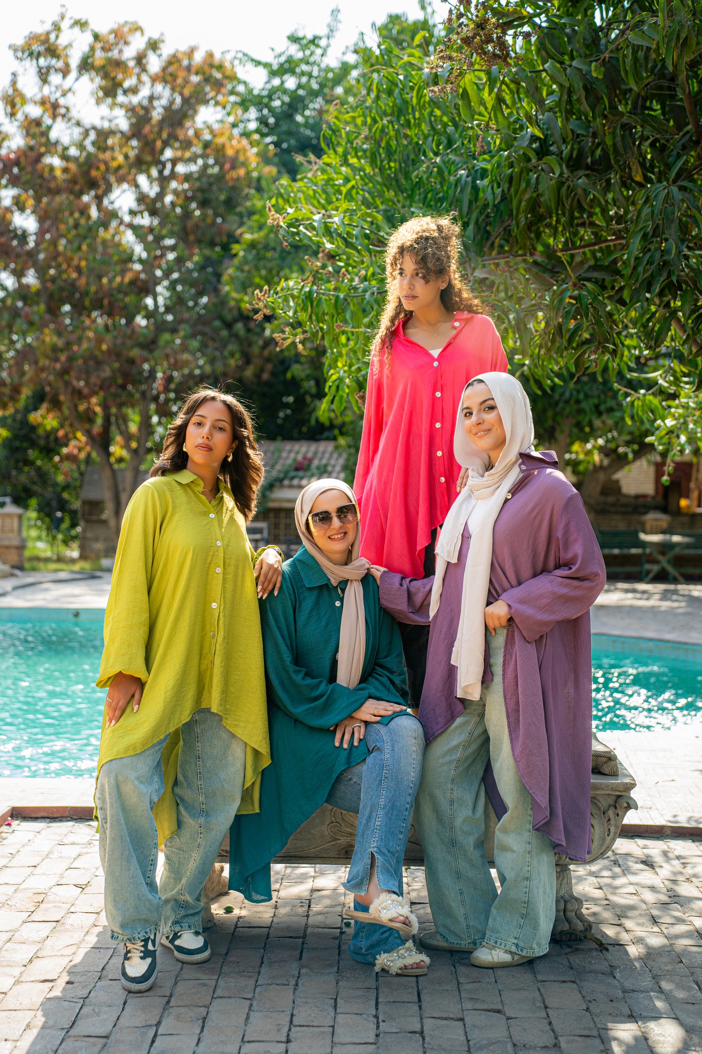 Celine shirt in pertrolium blue