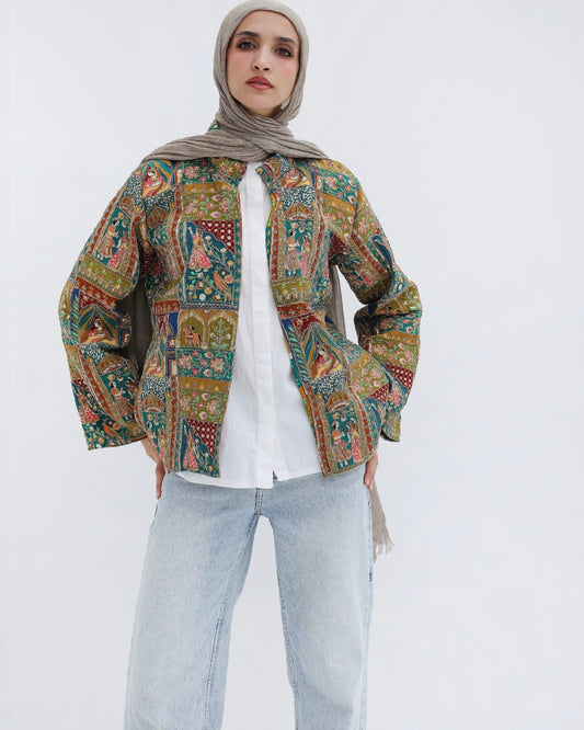 Mehraja jacket in green