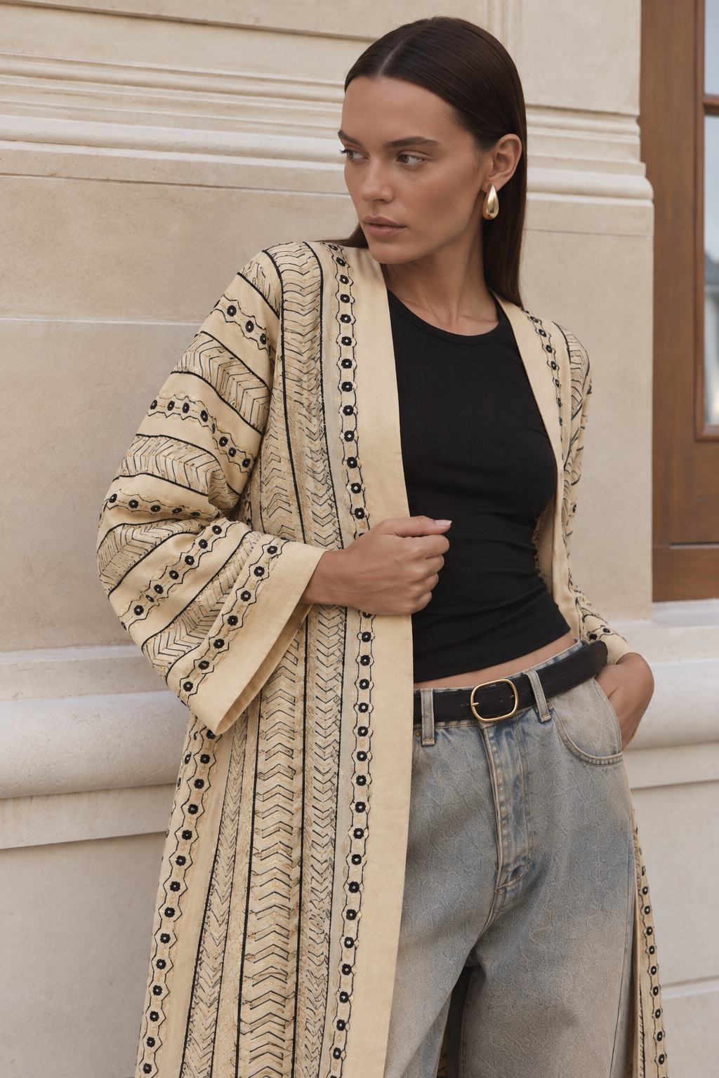 Layali cardigen in beige