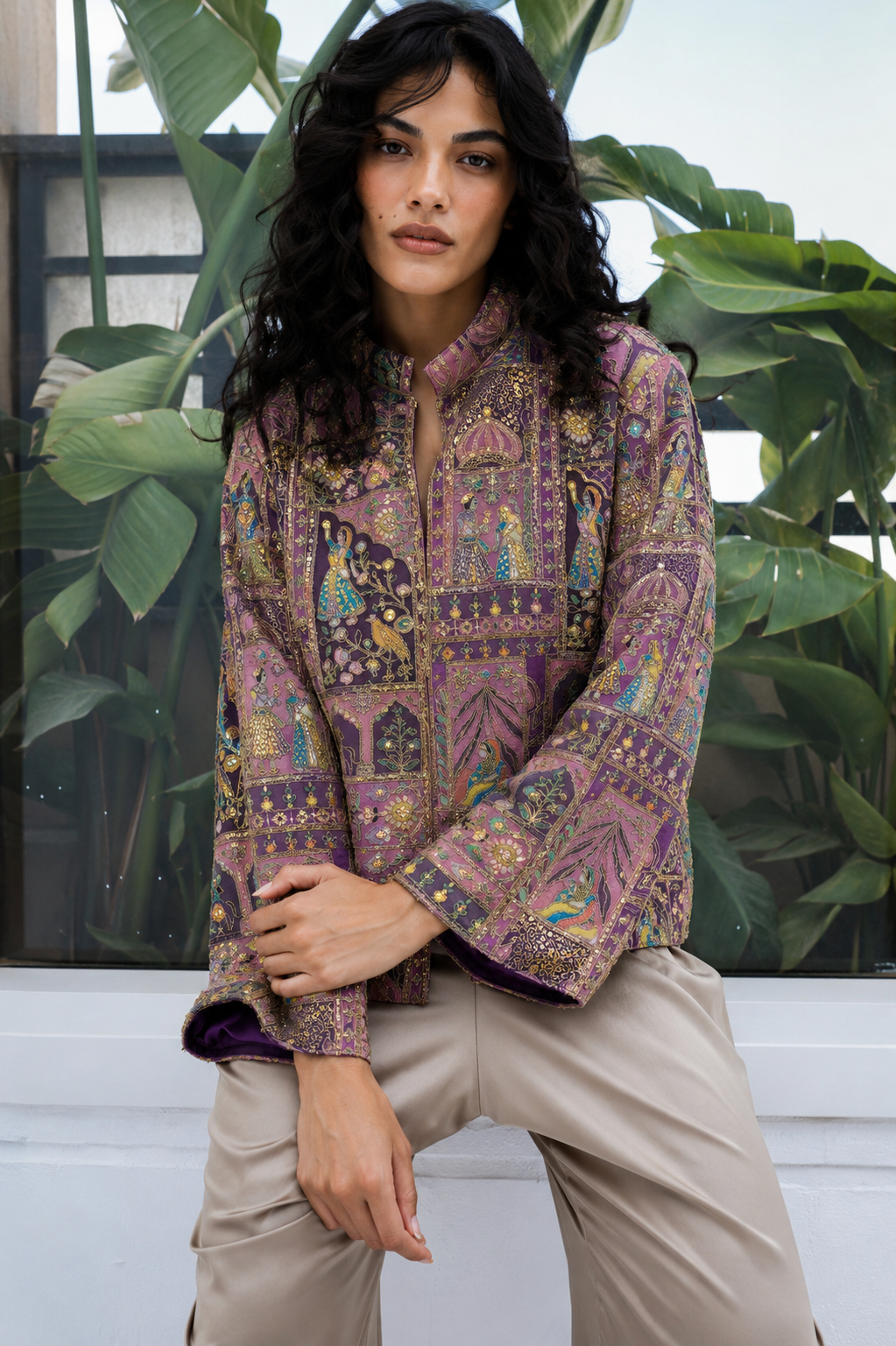 Mehraja jacket in purple
