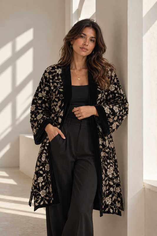 Farha cardigen in black