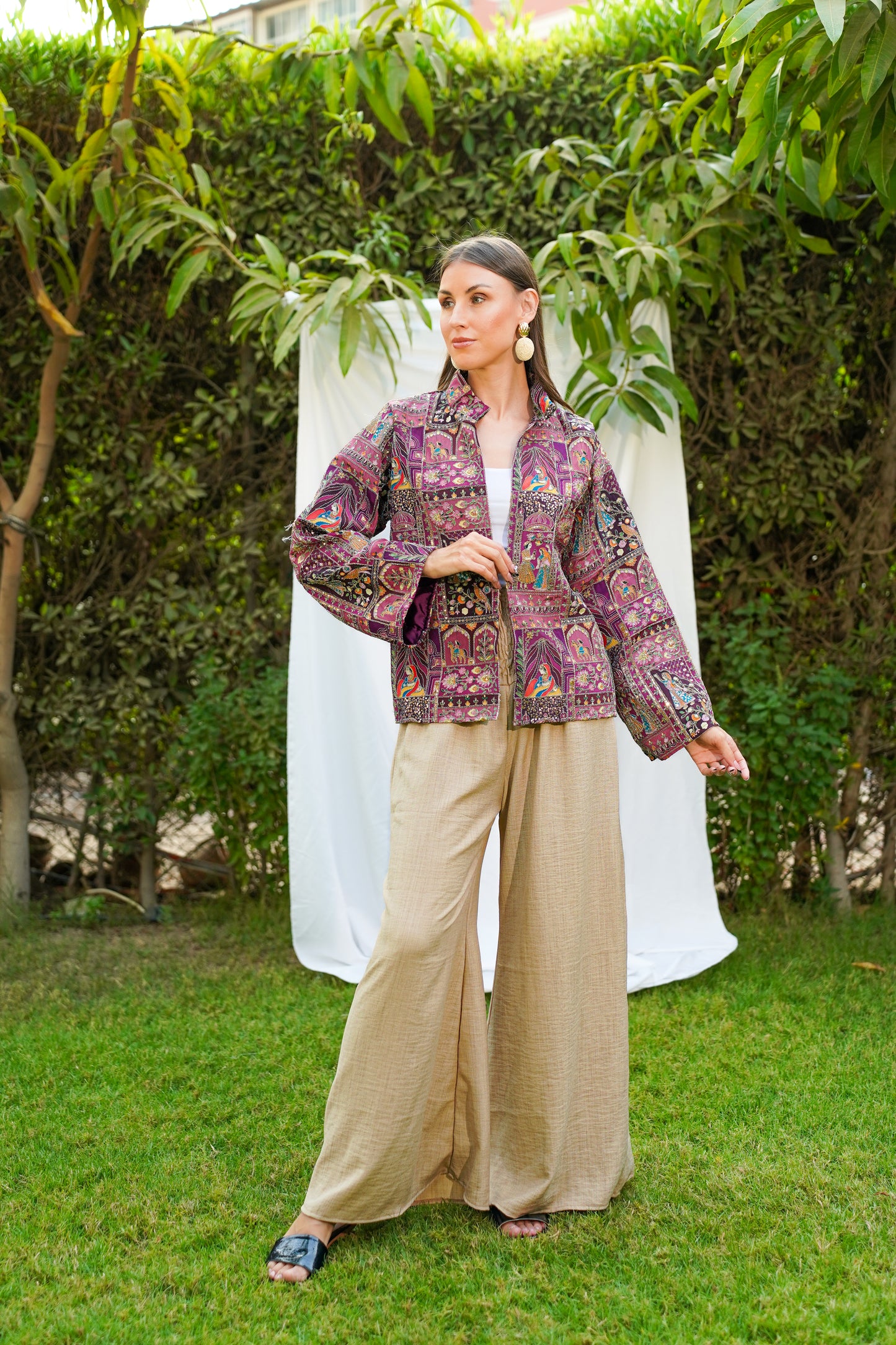 Mehraja jacket in purple