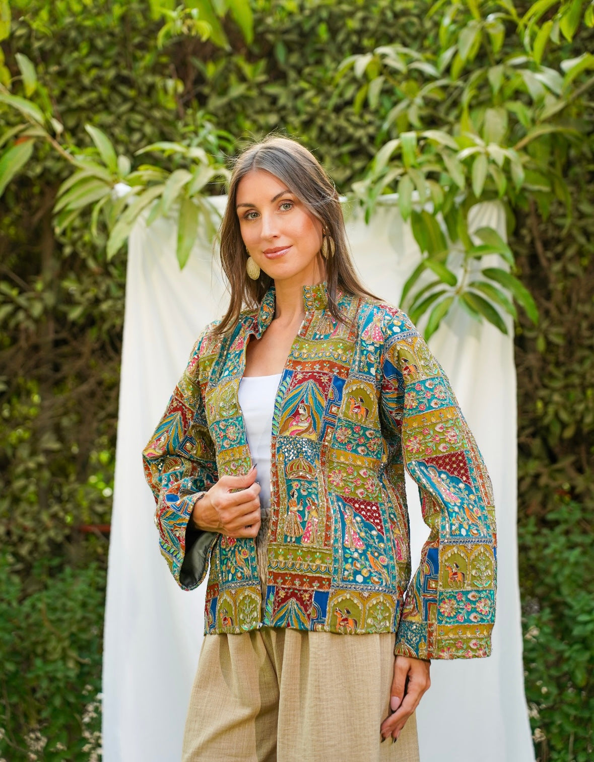 Mehraja jacket in green