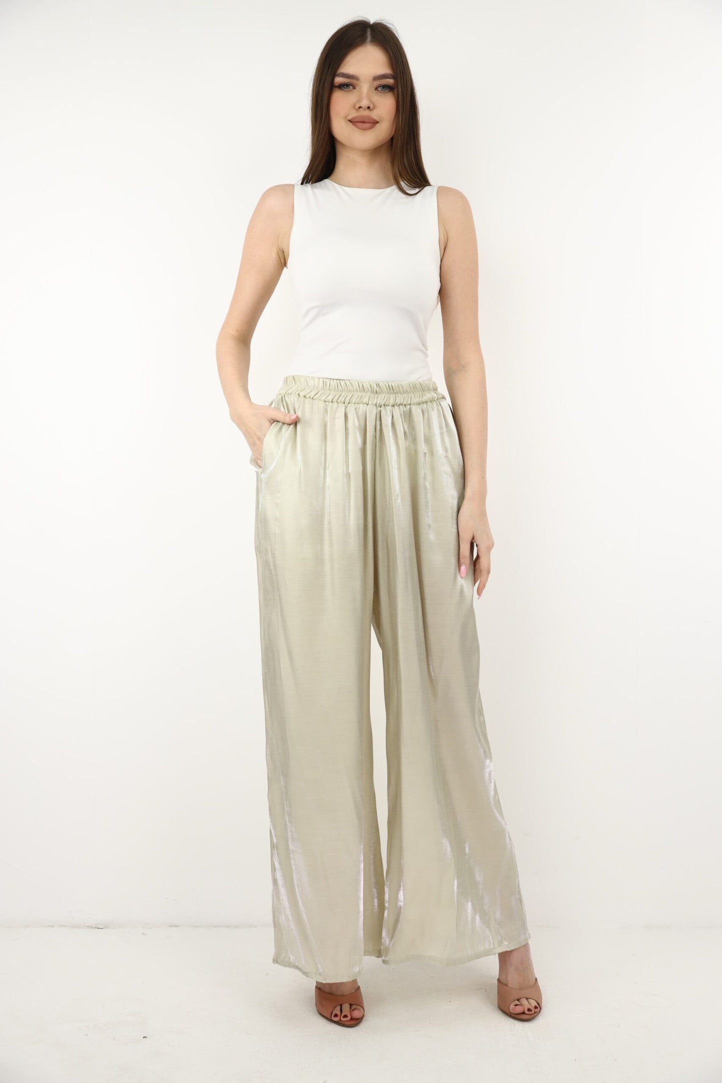 Party gold pants