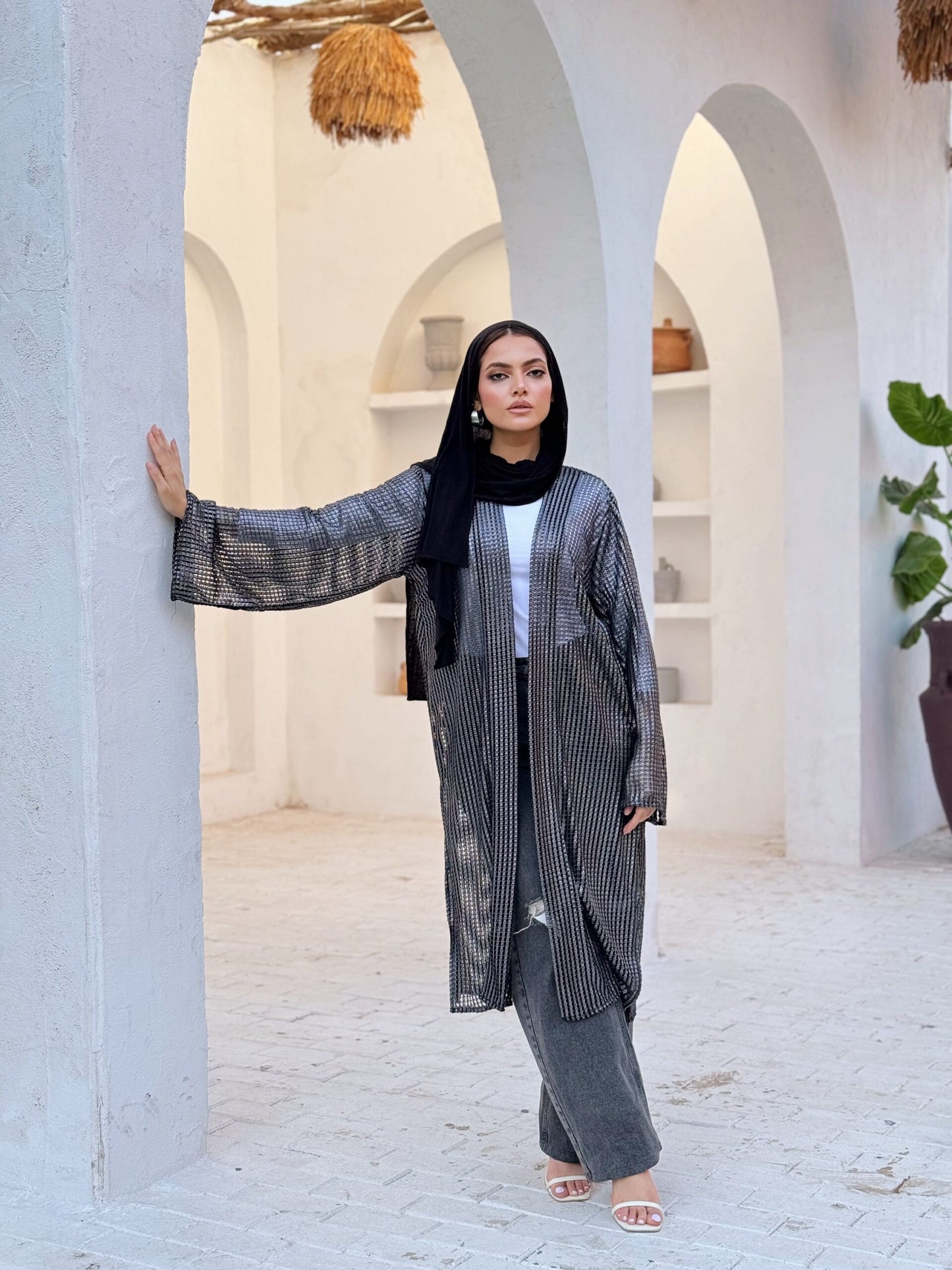 Party silver cardigen