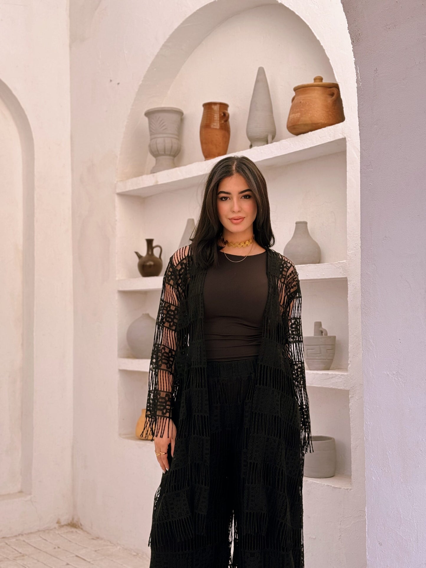 Jamila black cardigen