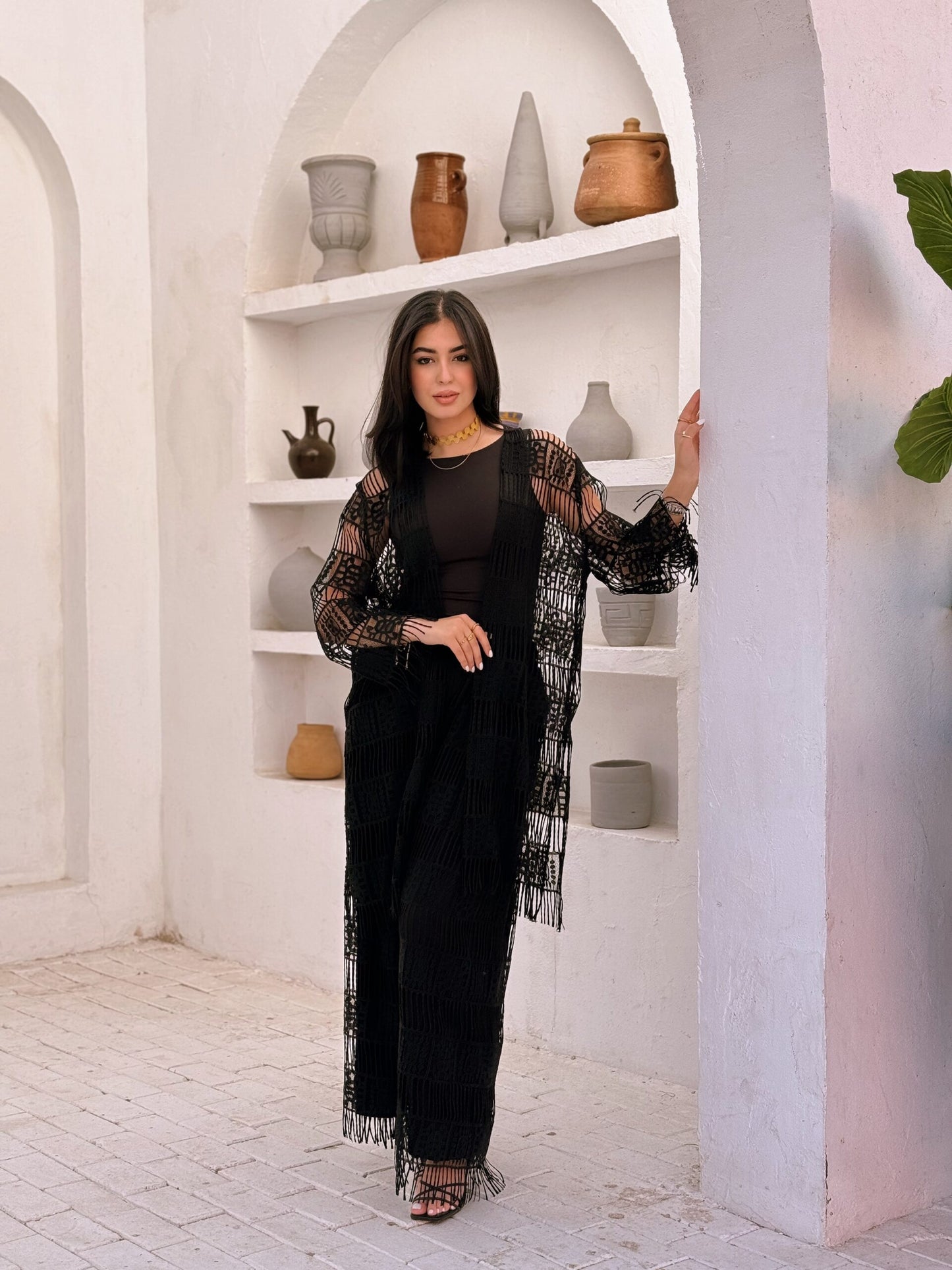 Jamila black cardigen