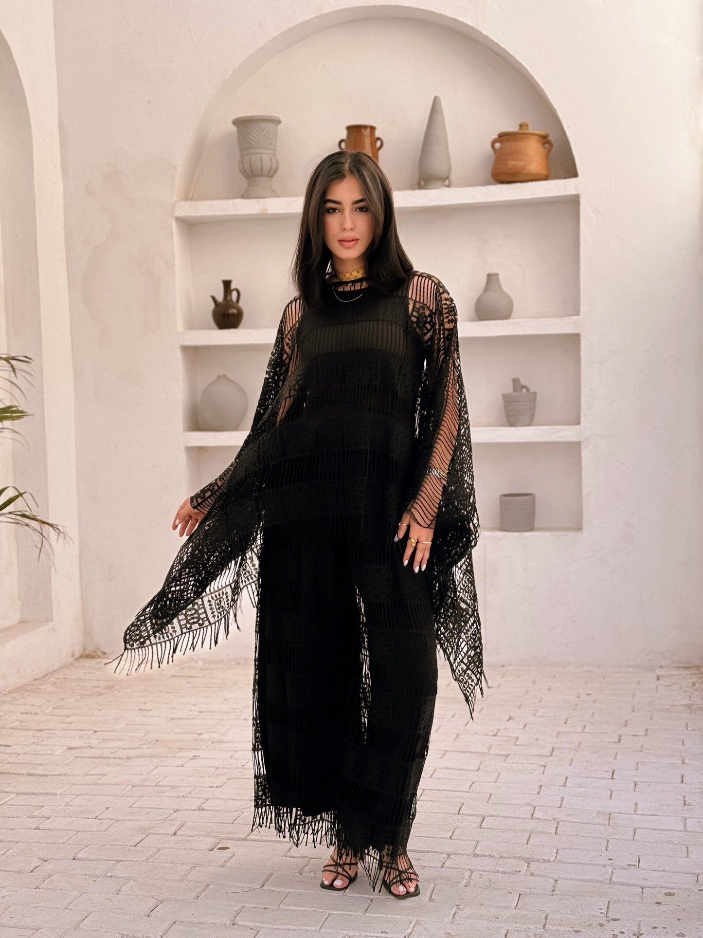 Jamila black set with a top