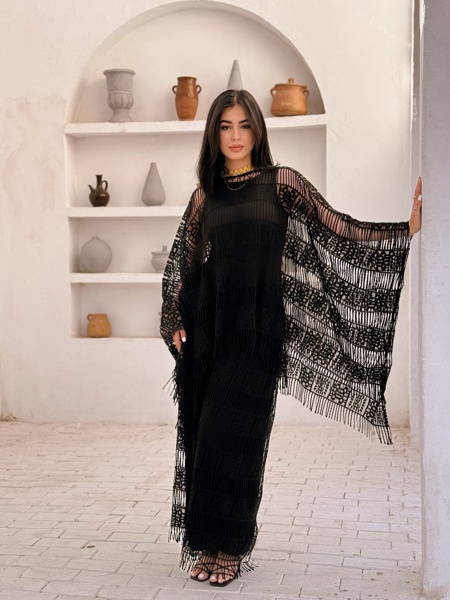 Jamila black set with a top