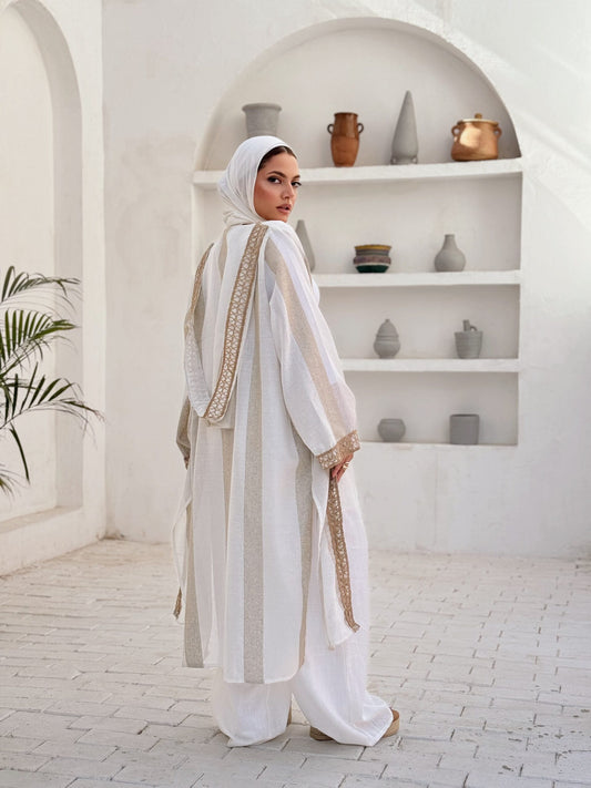 Boho linen cardigen