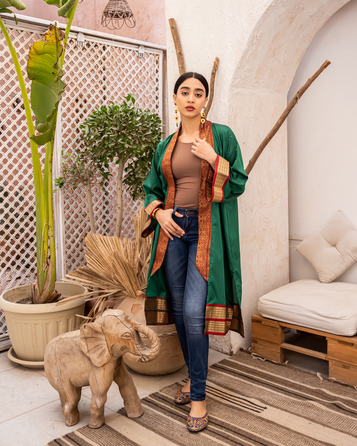 Indi silk cardigen
